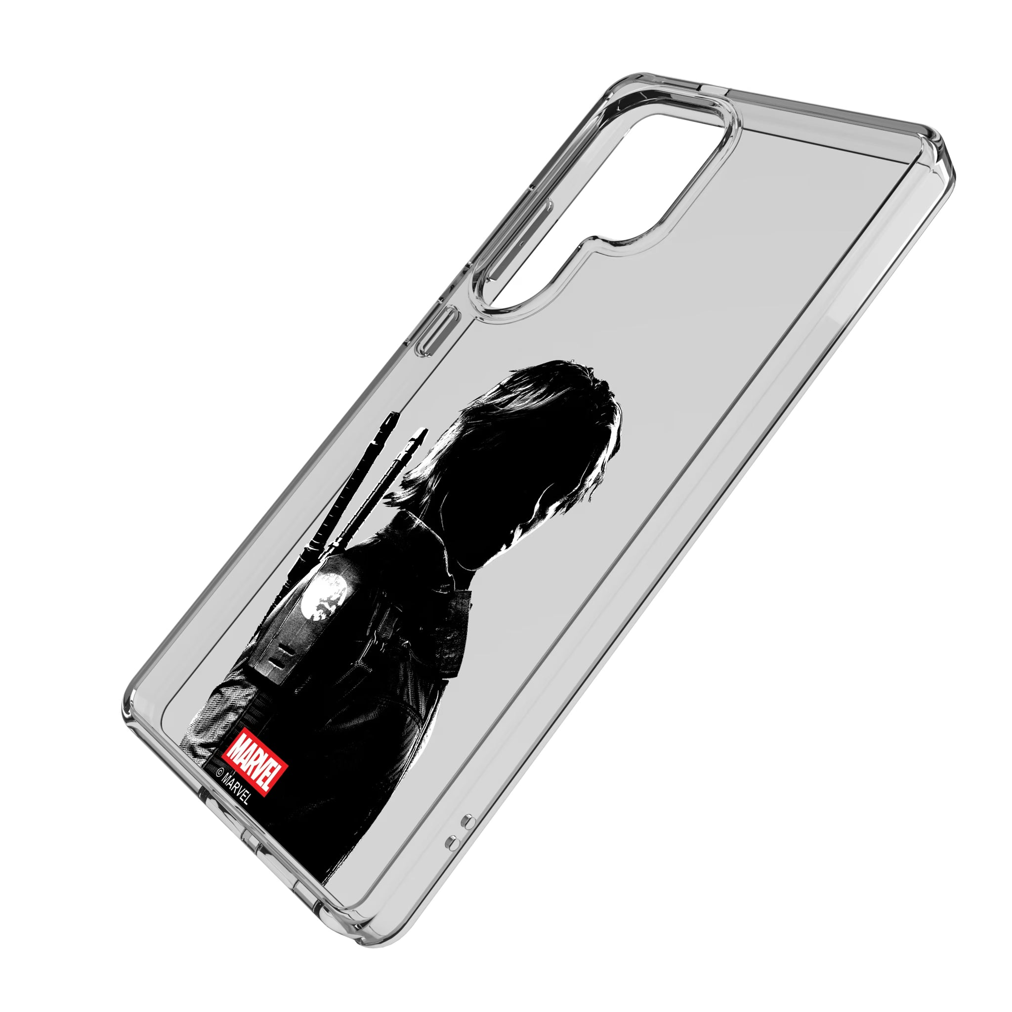 Marvel Thunderbolts Badge Galaxy Clear Phone Case for Samsung Galaxy - Isometric View