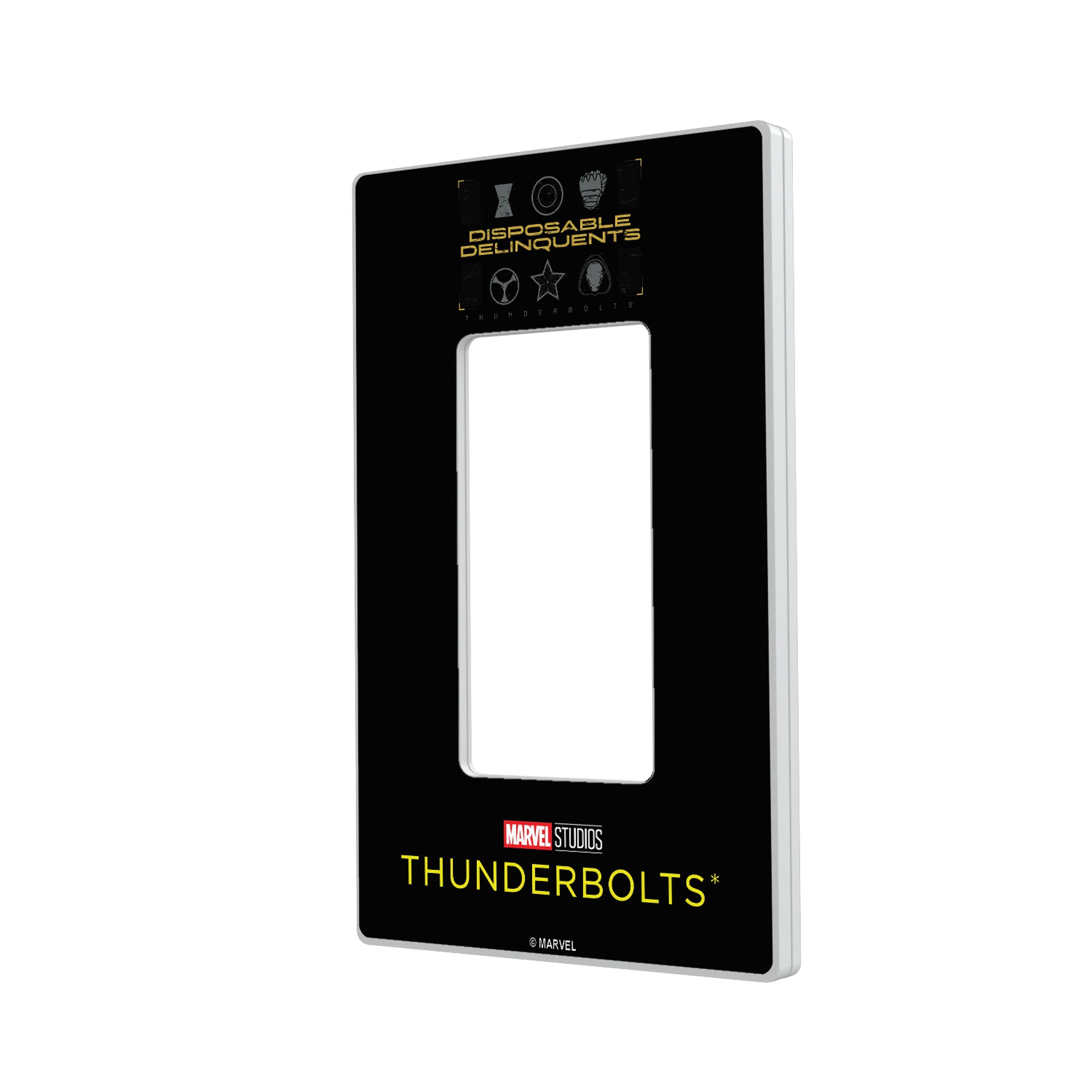 Marvel Thunderbolts Badge Hidden-Screw Light Switch Plate#Style_Single Rocker