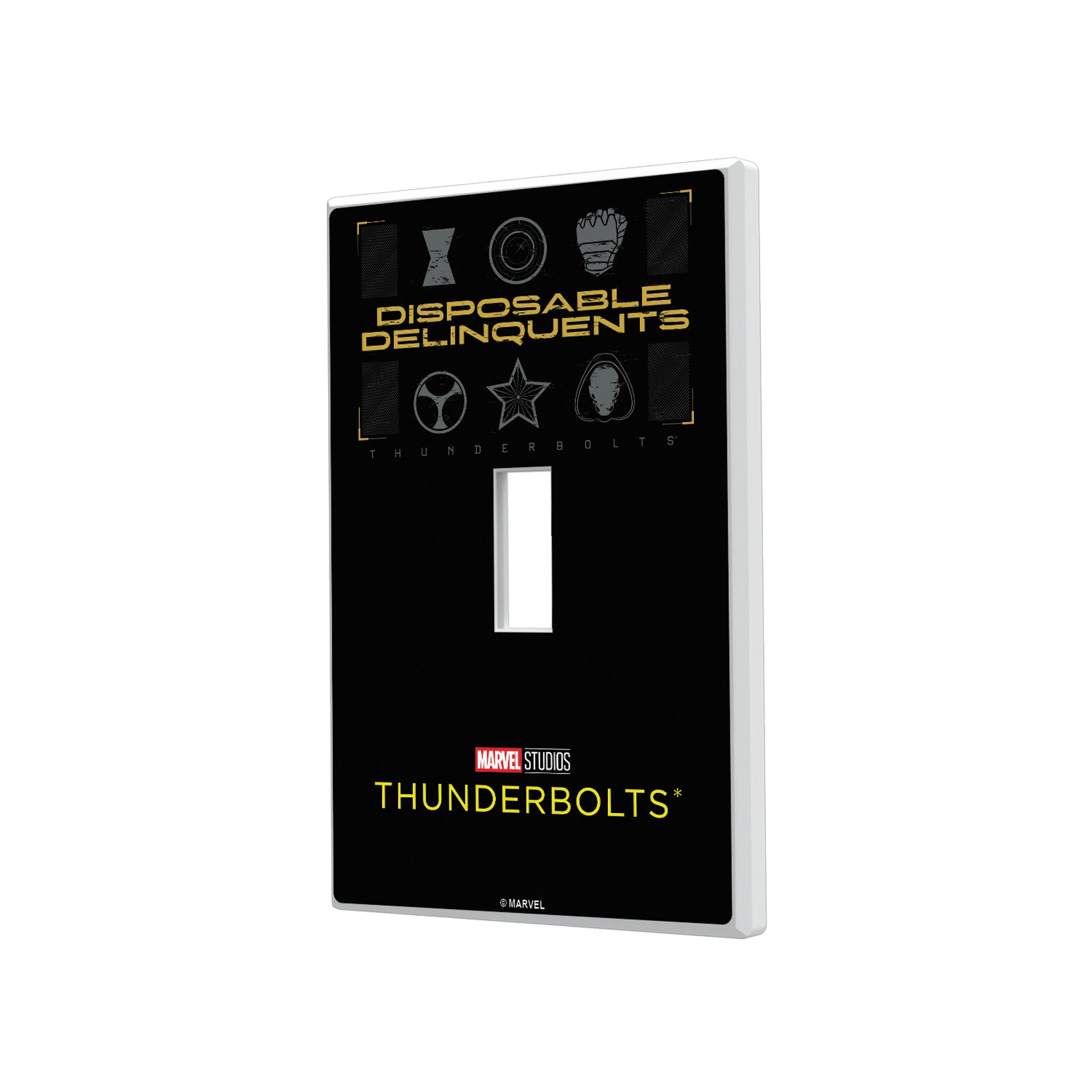 Marvel Thunderbolts Badge Hidden-Screw Light Switch Plate#Style_Single Toggle