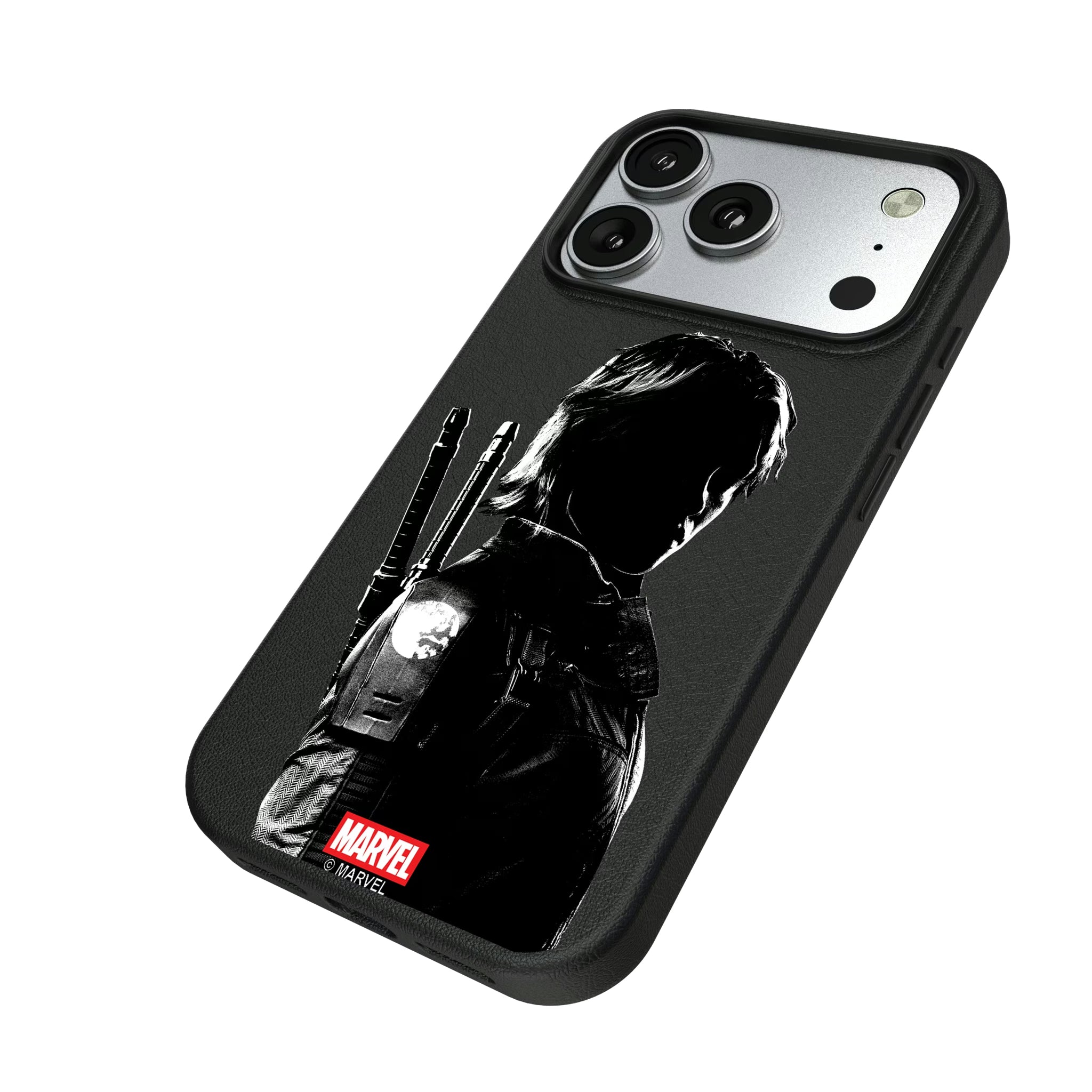 Marvel Thunderbolts Badge iPhone MagSafe Compatible Phone Case for Apple iPhone - Isometric View#Device_iPhone 17 Pro