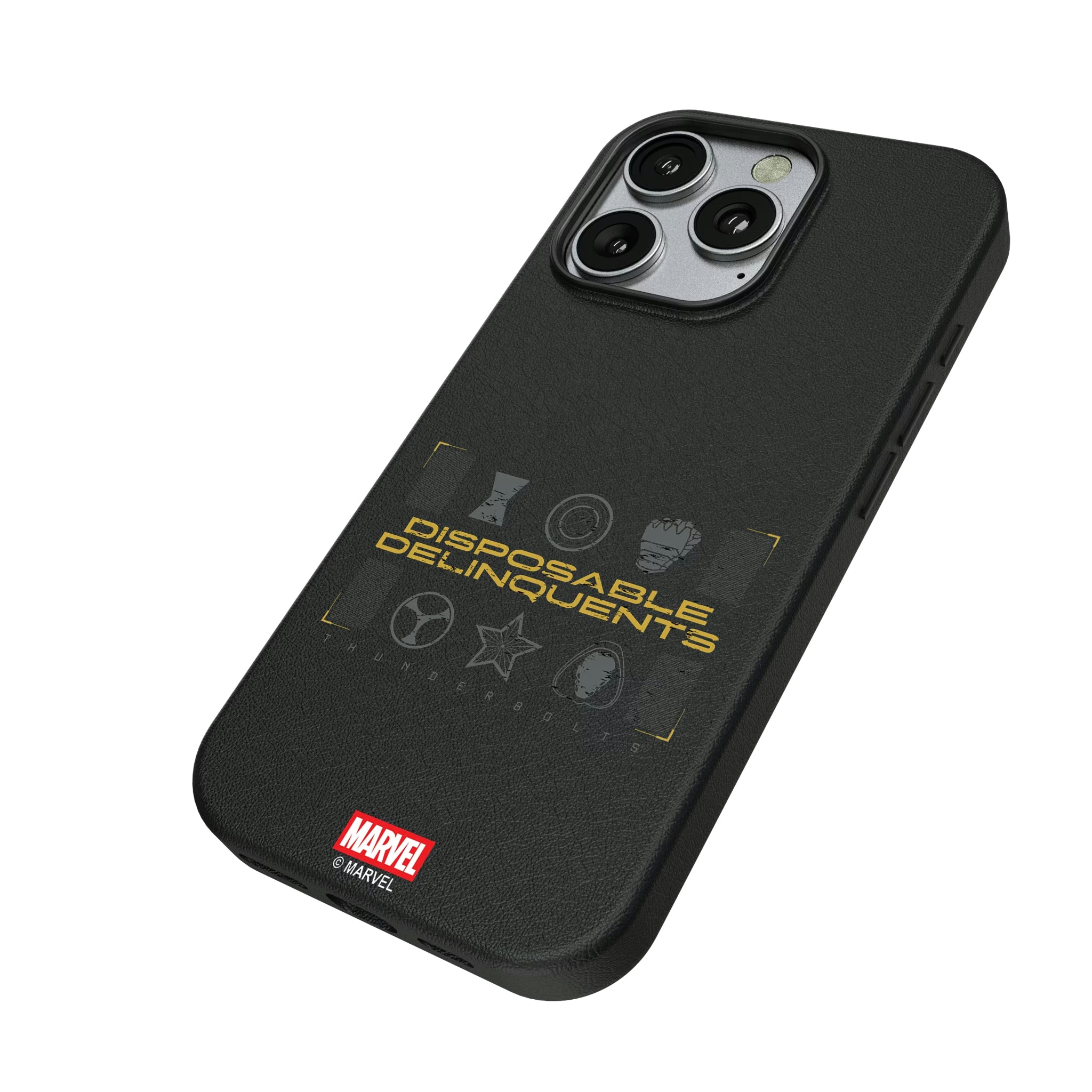 Marvel Thunderbolts Badge iPhone MagSafe Compatible Phone Case for Apple iPhone - Isometric View