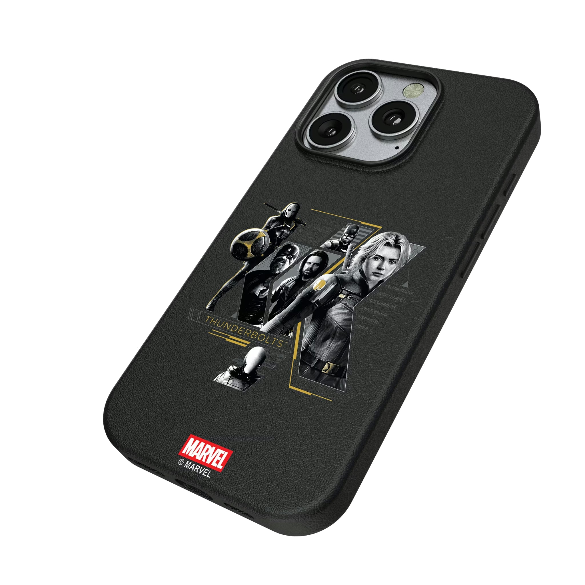 Marvel Thunderbolts Badge iPhone MagSafe Compatible Phone Case for Apple iPhone - Isometric View
