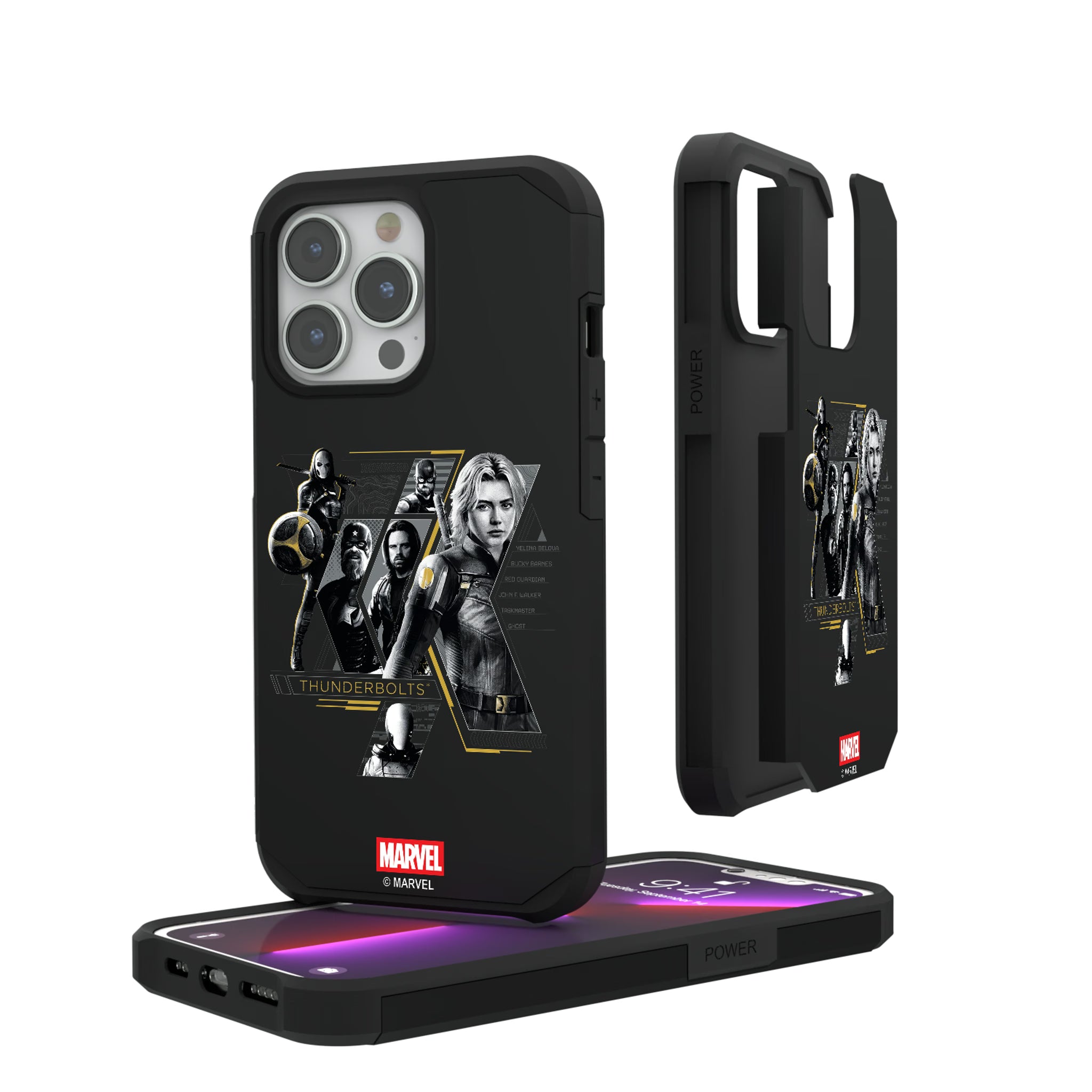 Marvel Thunderbolts Badge iPhone Rugged Phone Case for Apple iPhone#Device_iPhone 13 Pro