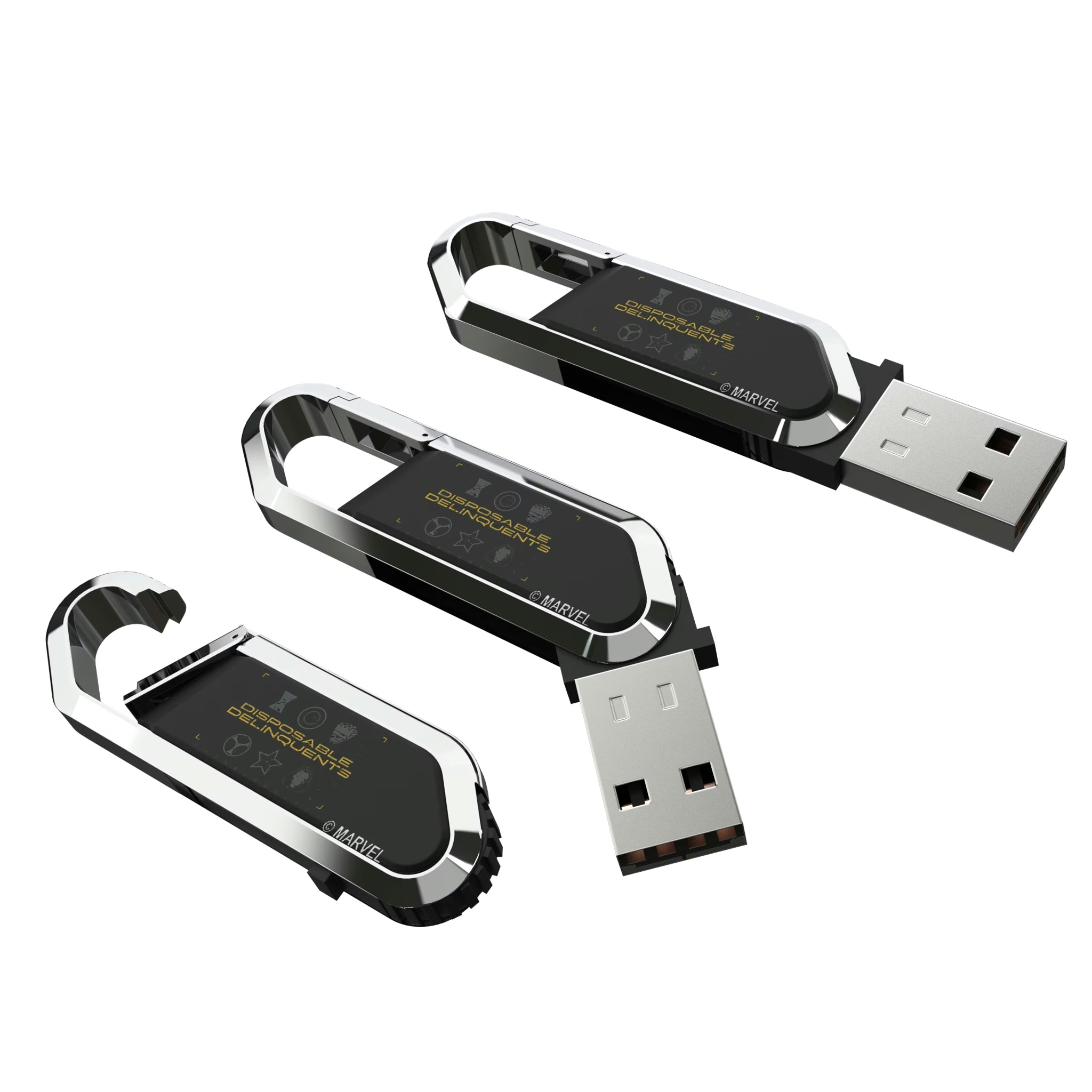 Marvel Thunderbolts Badge USB 64GB Clip Style Flash Drive