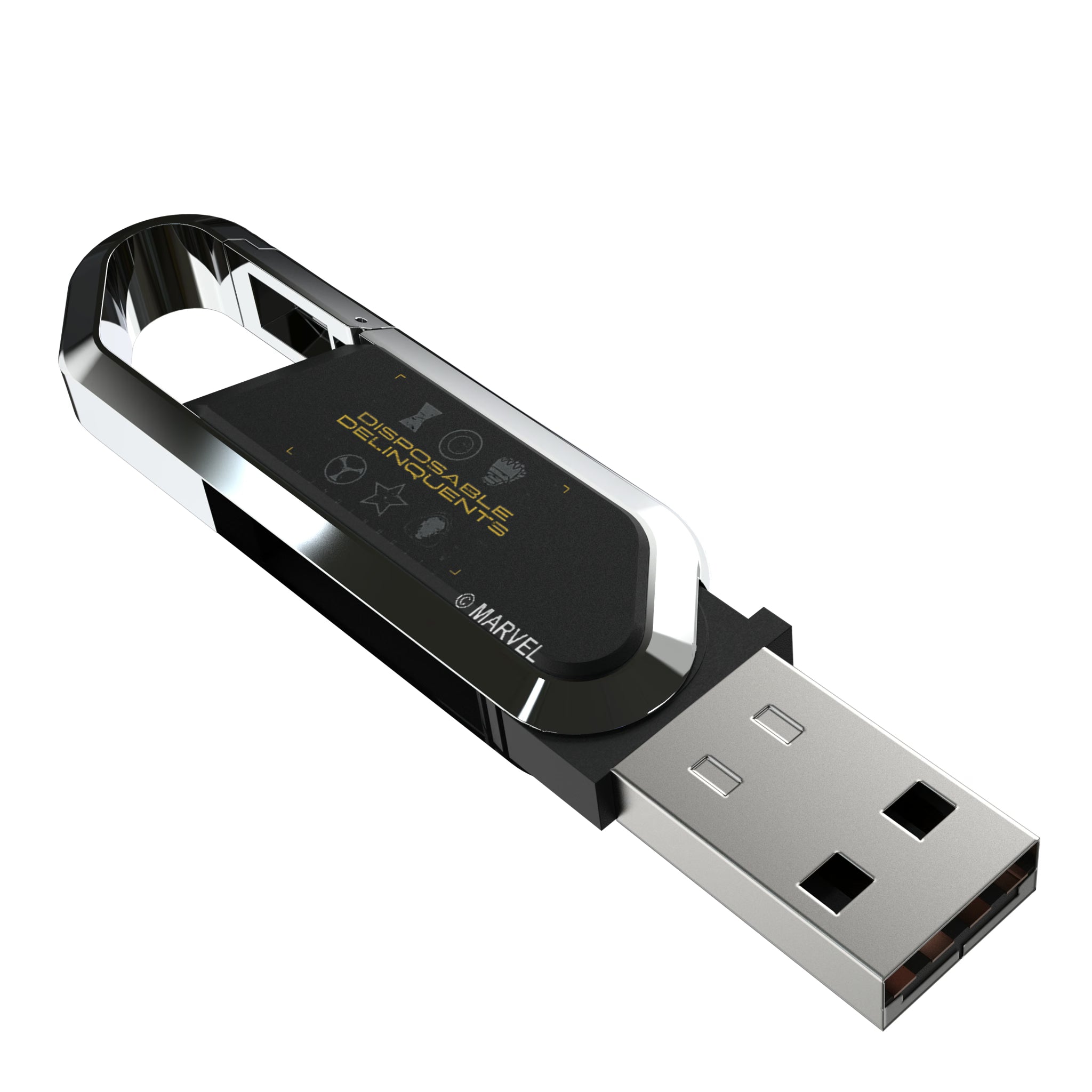 Marvel Thunderbolts Badge USB 64GB Clip Style Flash Drive