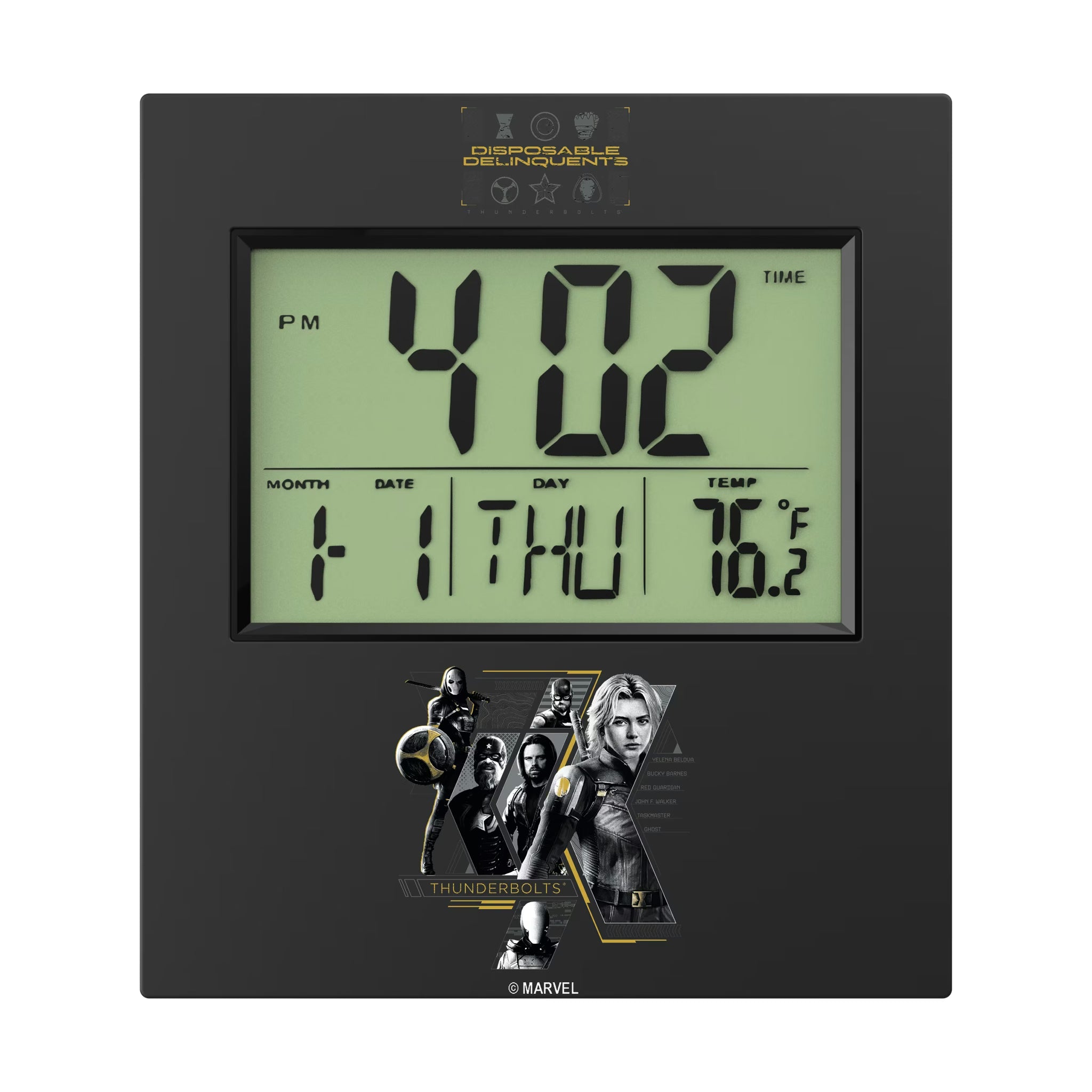 Marvel Thunderbolts Badge Wall Clock