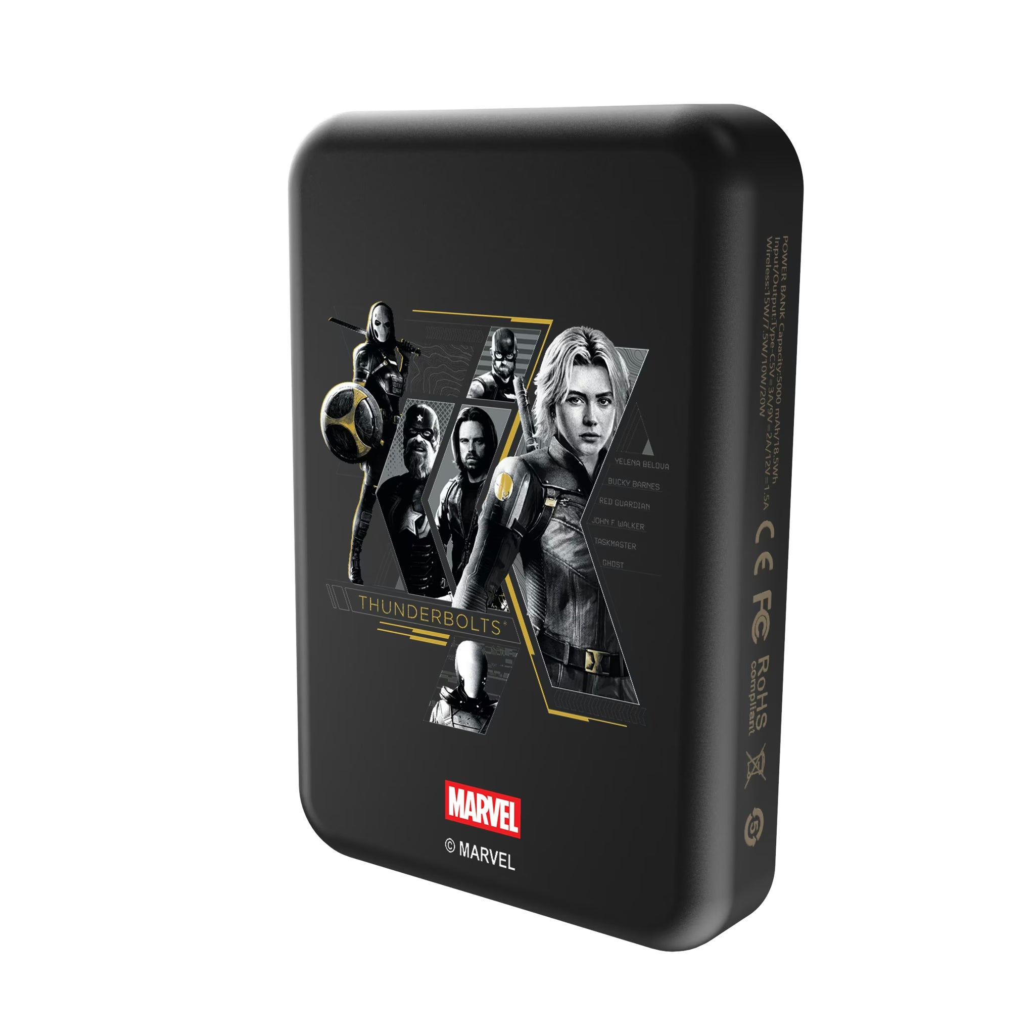 Marvel Thunderbolts Badge Wireless Mag Power Bank
