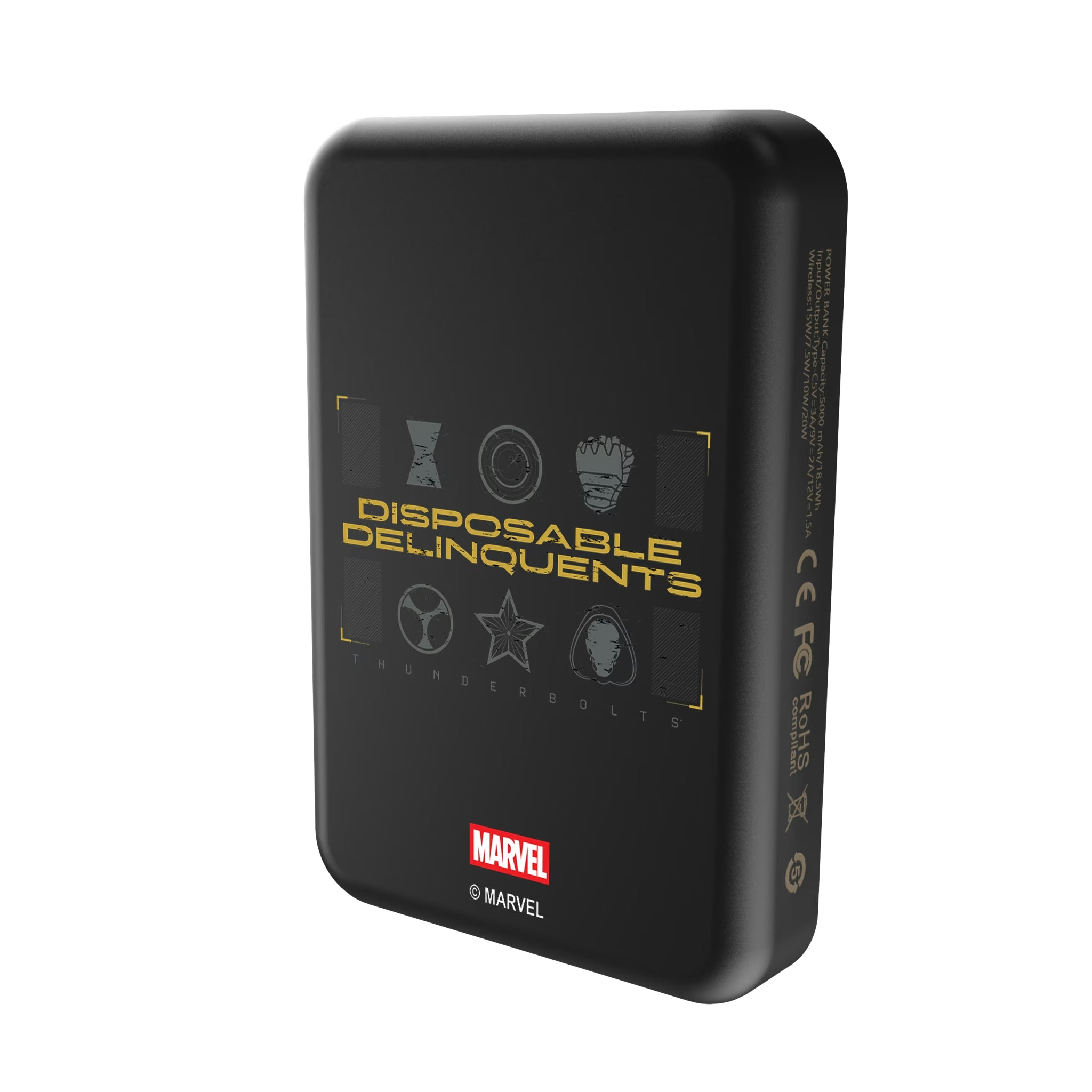 Marvel Thunderbolts Badge Wireless Mag Power Bank
