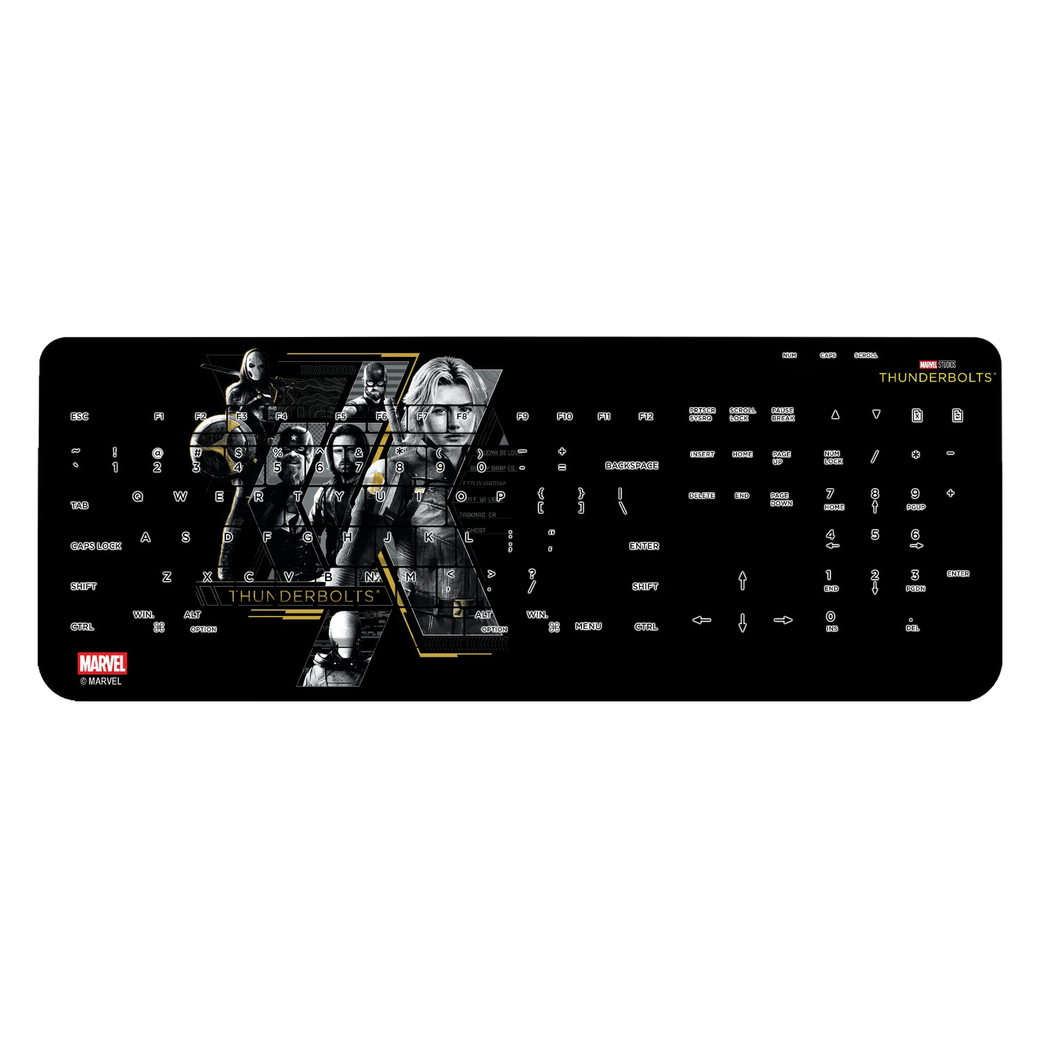 Marvel Thunderbolts Badge Wireless USB Keyboard