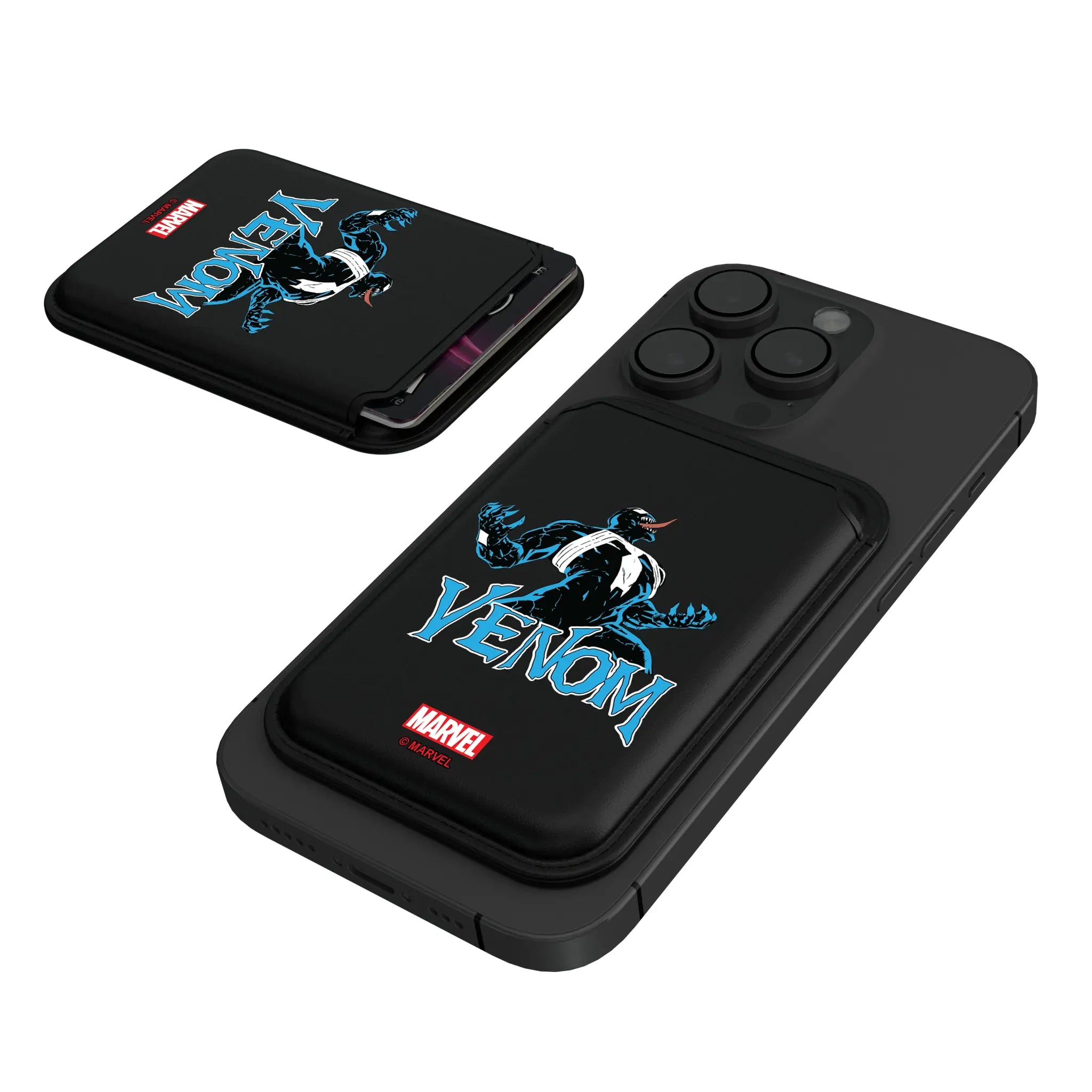 Marvel Venom Badge Black Magnetic Credit Card Wallet