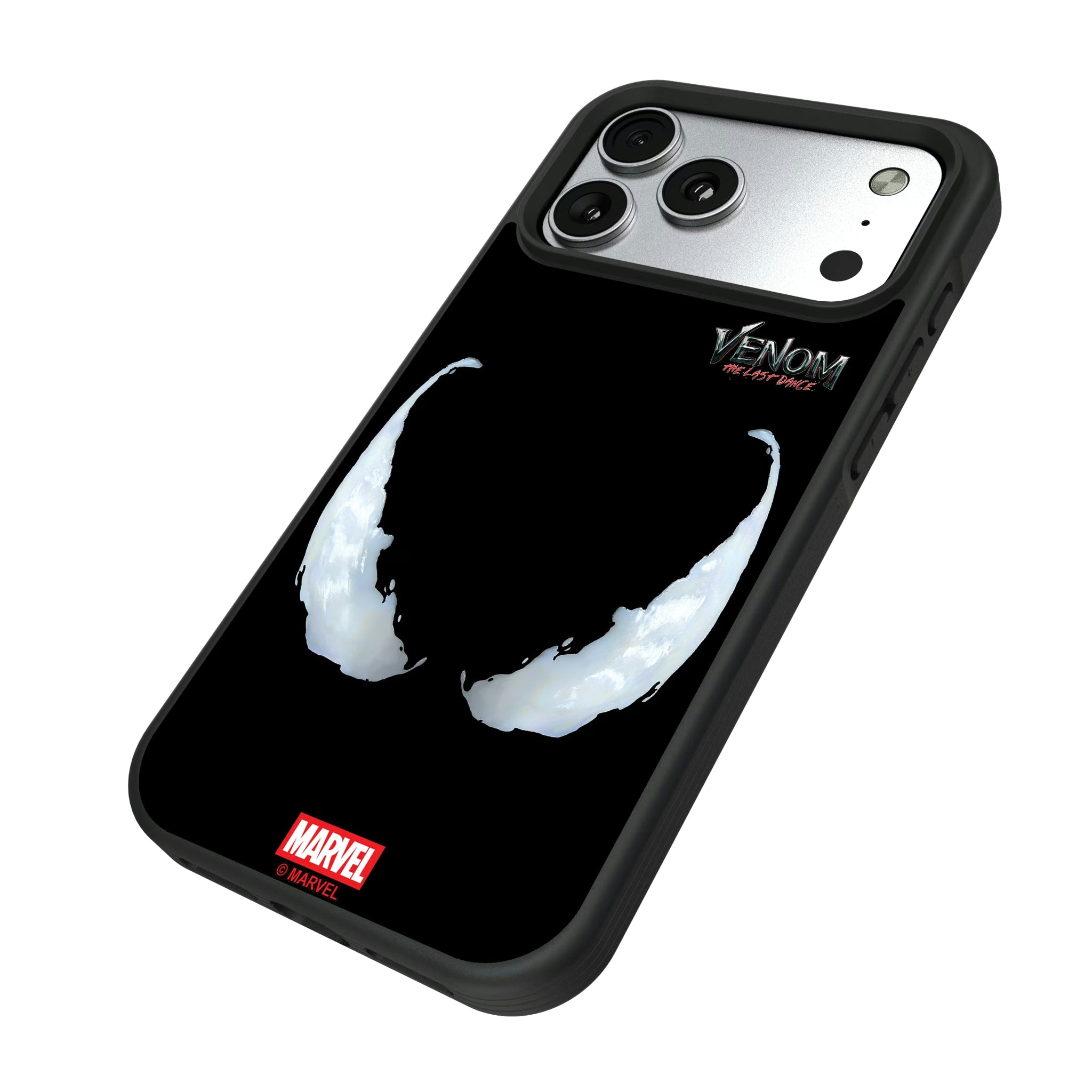 Marvel Venom Badge iPhone Bump Phone Case for Apple iPhone - Isometric View#Device_iPhone 17 Pro Max