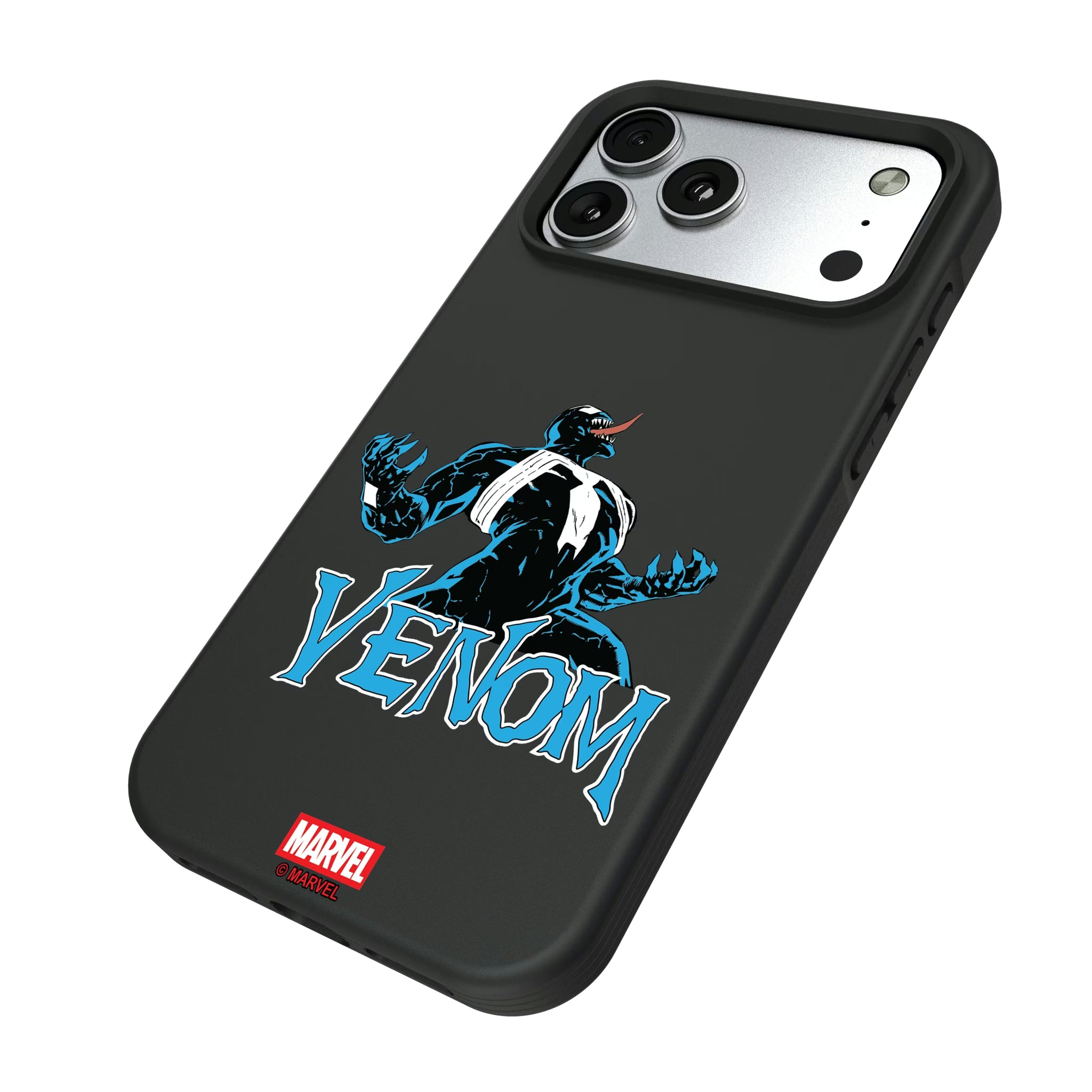 Marvel Venom Badge iPhone Bump Phone Case for Apple iPhone - Isometric View#Device_iPhone 17 Pro Max