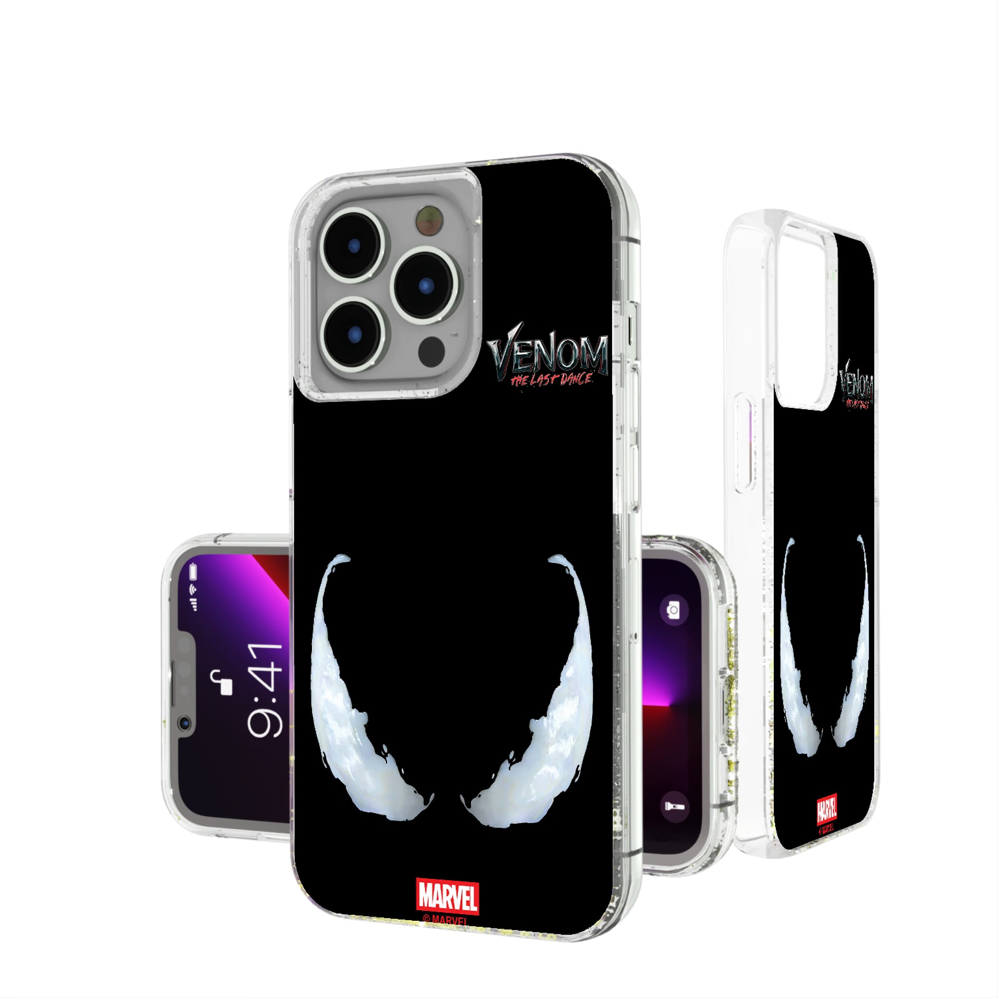 Marvel Venom Badge iPhone Glitter Phone Case for Apple iPhone