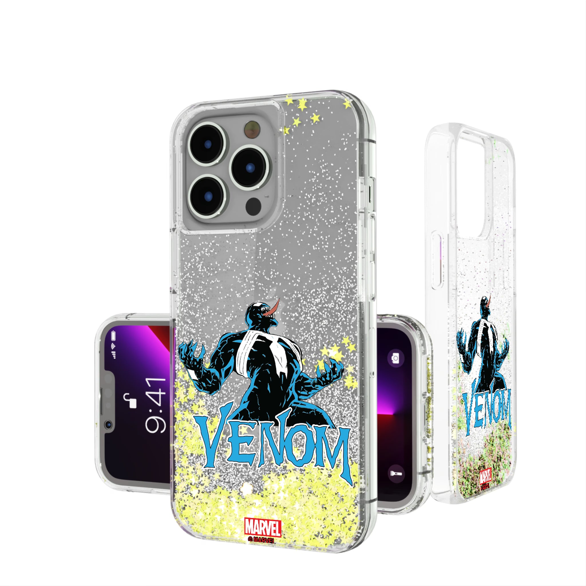 Marvel Venom Badge iPhone Glitter Phone Case for Apple iPhone