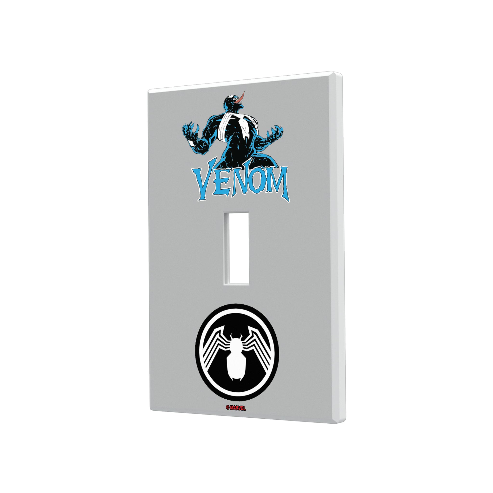 Marvel Venom Badge Hidden-Screw Light Switch Plate#Style_Single Toggle
