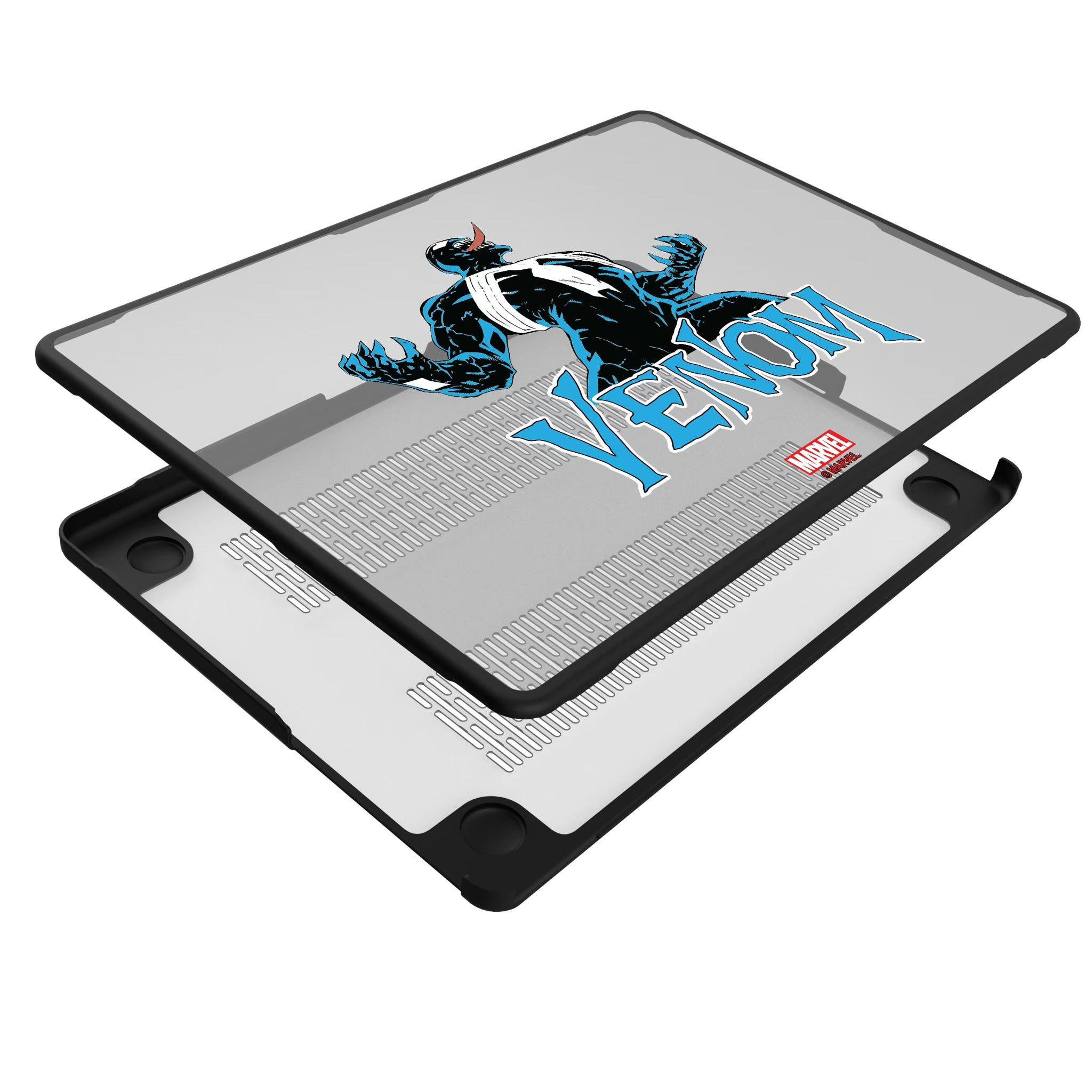 Marvel Venom Badge MacBook Laptop Case for Apple MacBook - Isometric View#Device_MacBook Pro (14-inch, 2021) / MacBook Pro (14-inch, 2023) / MacBook Pro (14-inch, 2024)