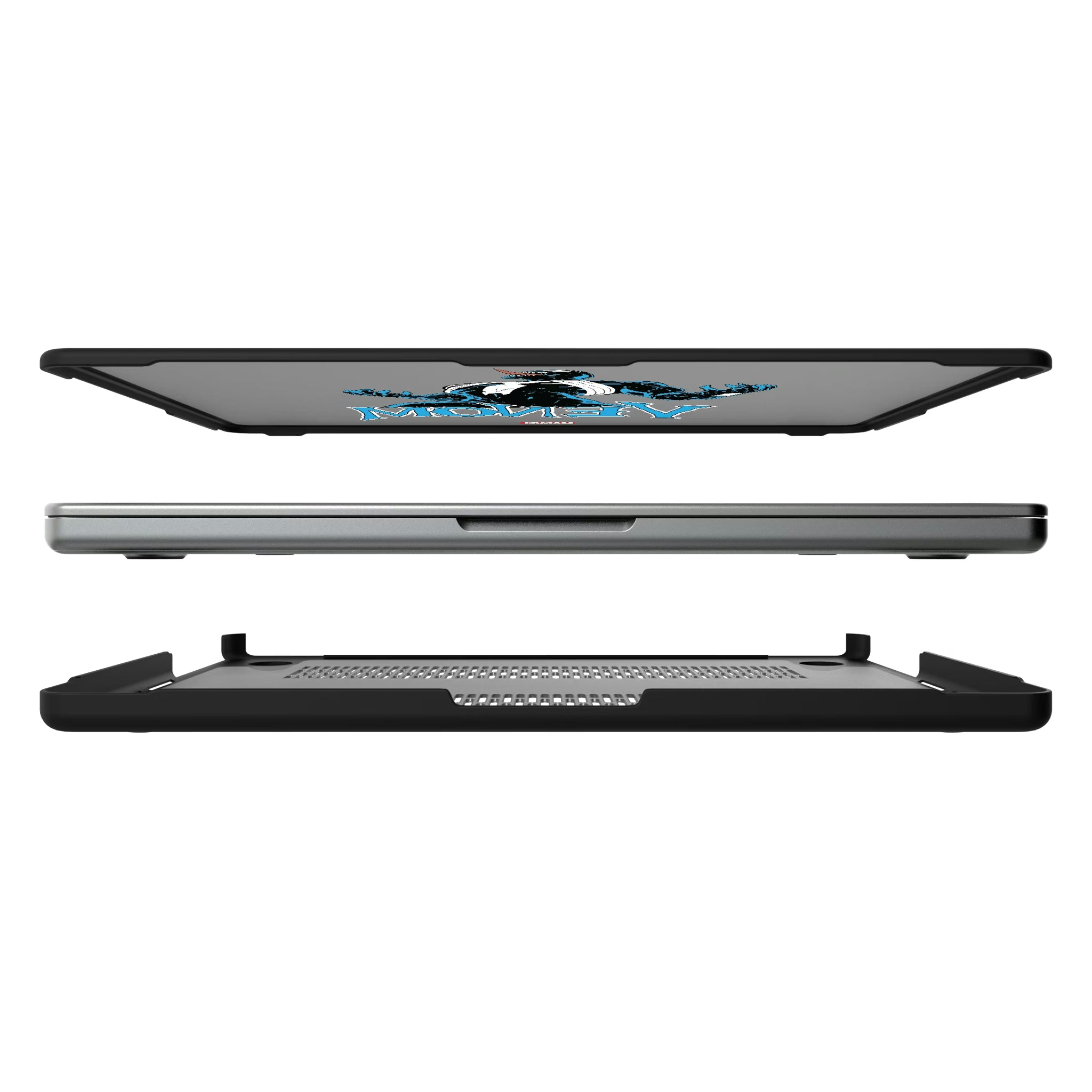 Marvel Venom Badge MacBook Laptop Case for Apple MacBook#Device_MacBook Pro (14-inch, 2021) / MacBook Pro (14-inch, 2023) / MacBook Pro (14-inch, 2024)