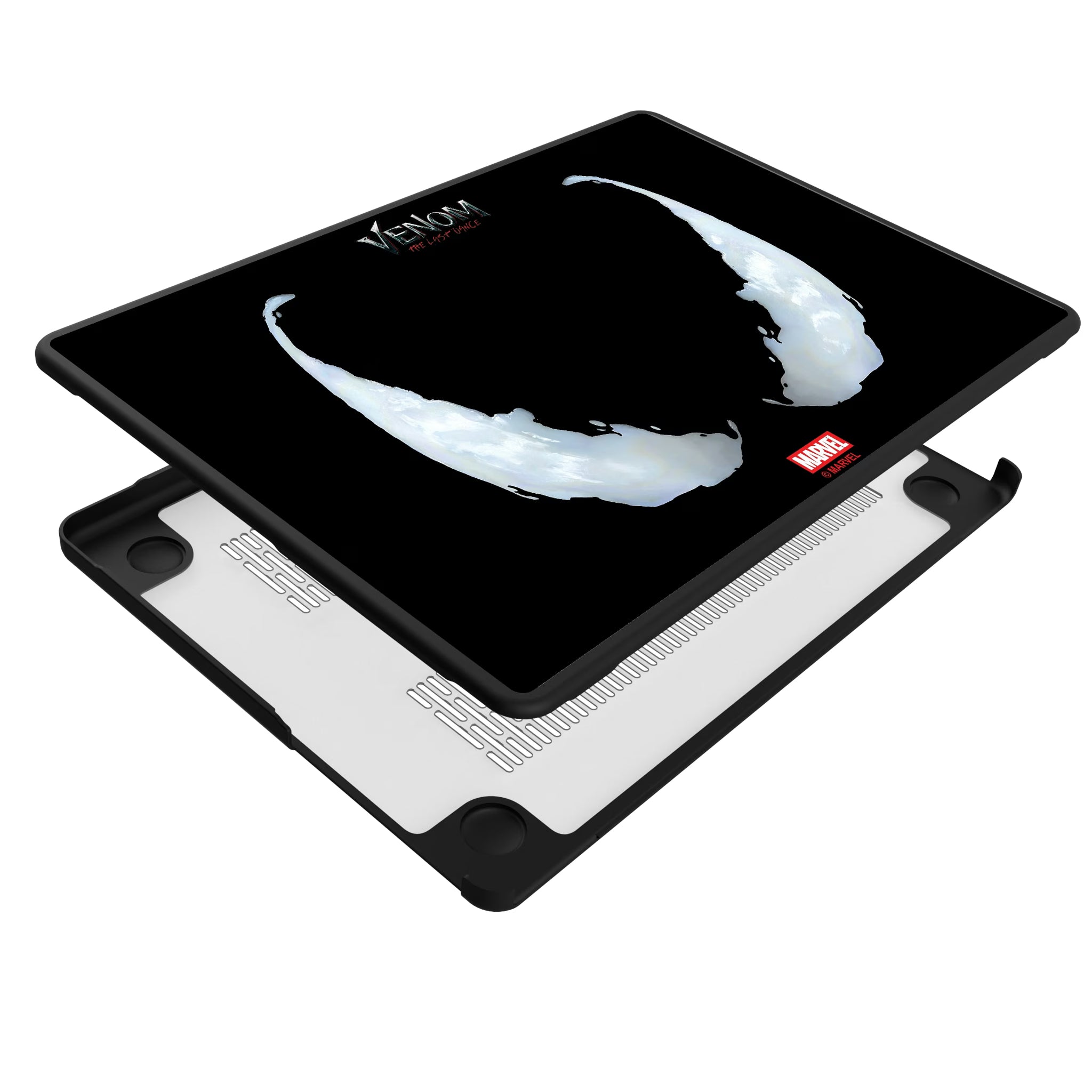 Marvel Venom Badge MacBook Laptop Case for Apple MacBook - Isometric View#Device_MacBook Pro (14-inch, 2021) / MacBook Pro (14-inch, 2023) / MacBook Pro (14-inch, 2024)