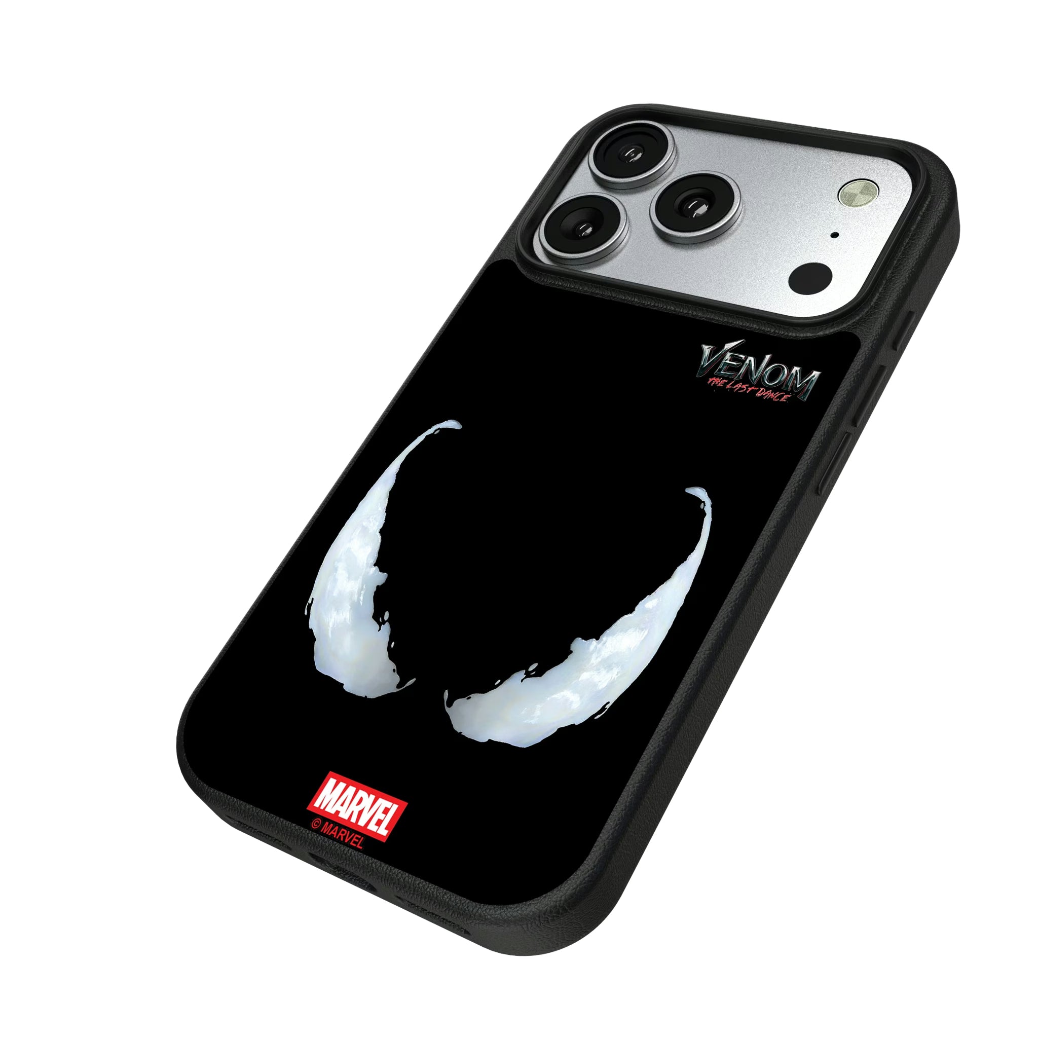 Marvel Venom Badge iPhone MagSafe Compatible Phone Case for Apple iPhone - Isometric View#Device_iPhone 17 Pro