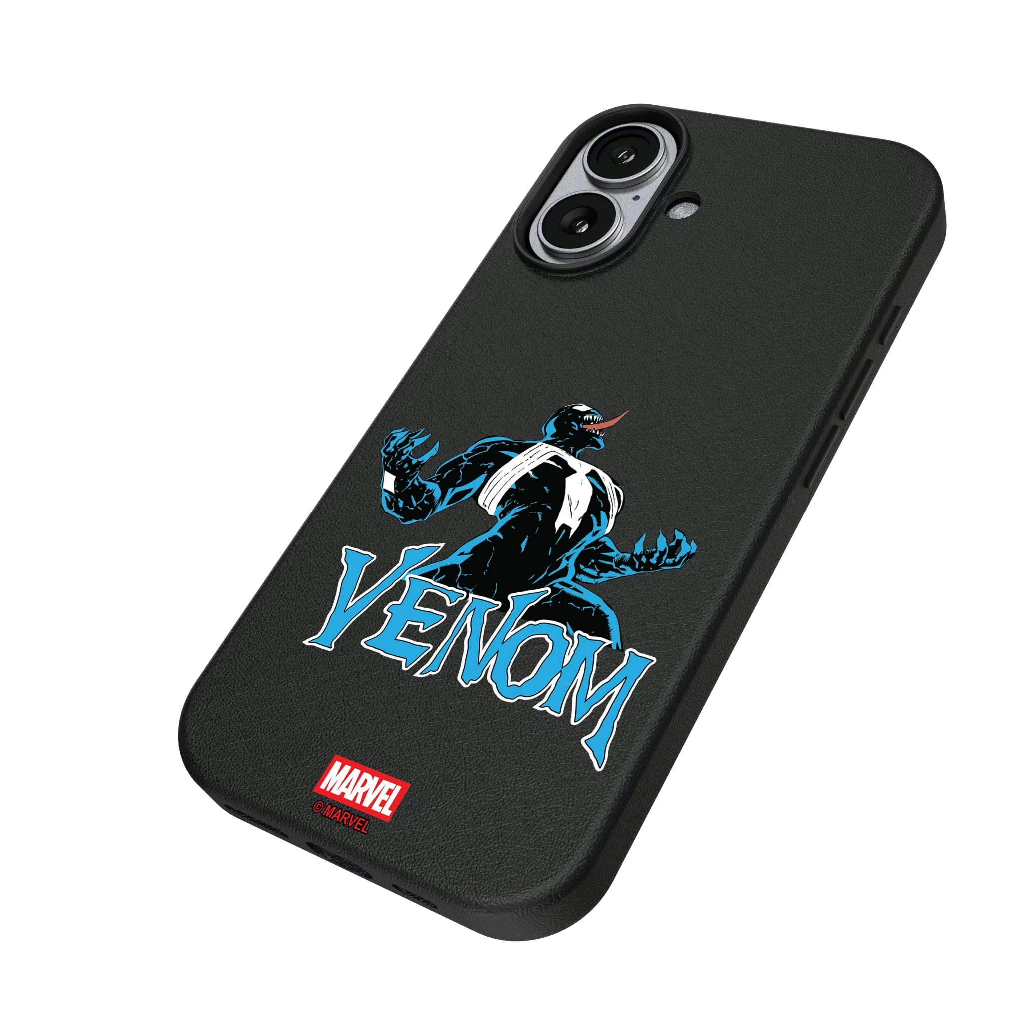Marvel Venom Badge iPhone MagSafe Compatible Phone Case for Apple iPhone - Isometric View#Device_iPhone 17