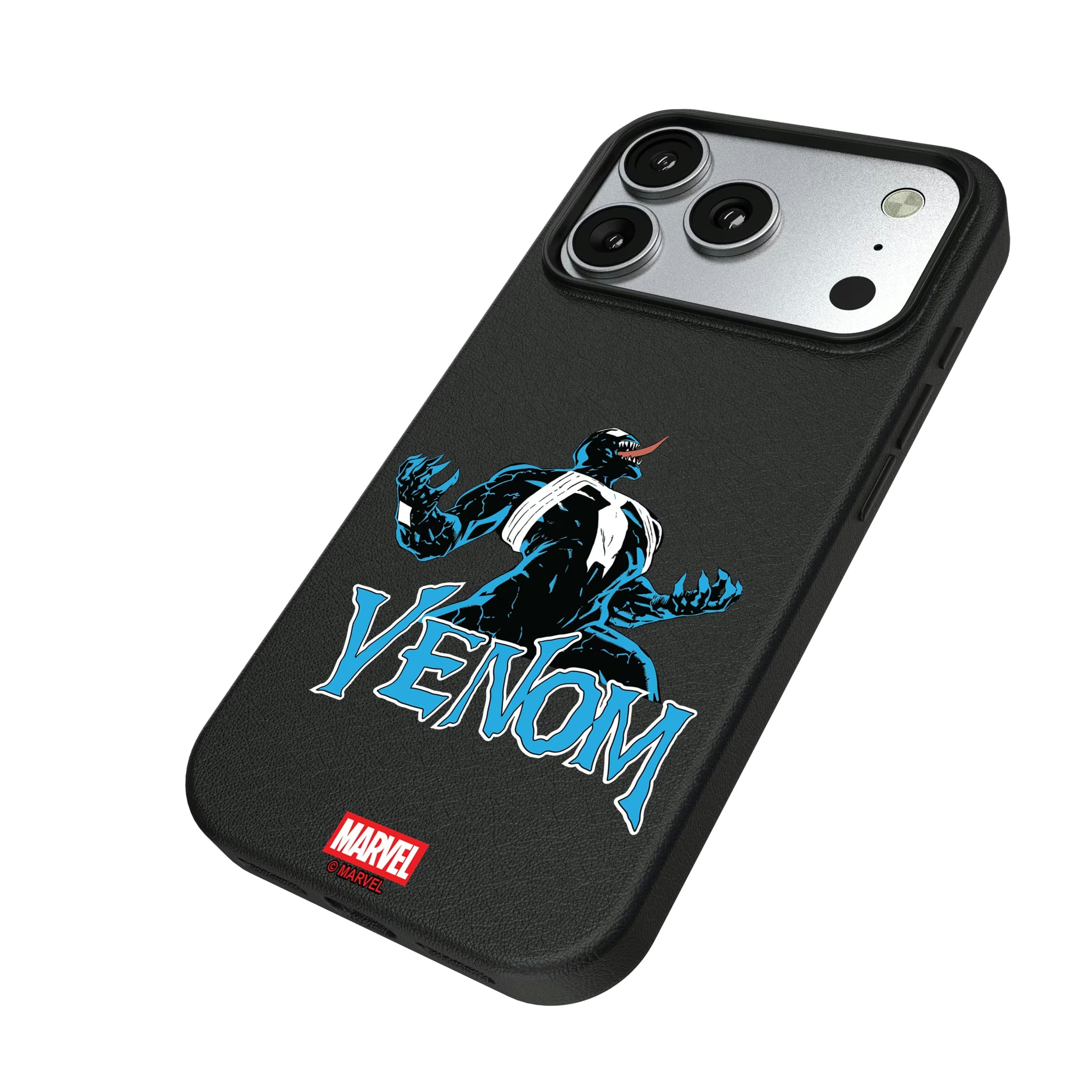 Marvel Venom Badge iPhone MagSafe Compatible Phone Case for Apple iPhone - Isometric View#Device_iPhone 17 Pro