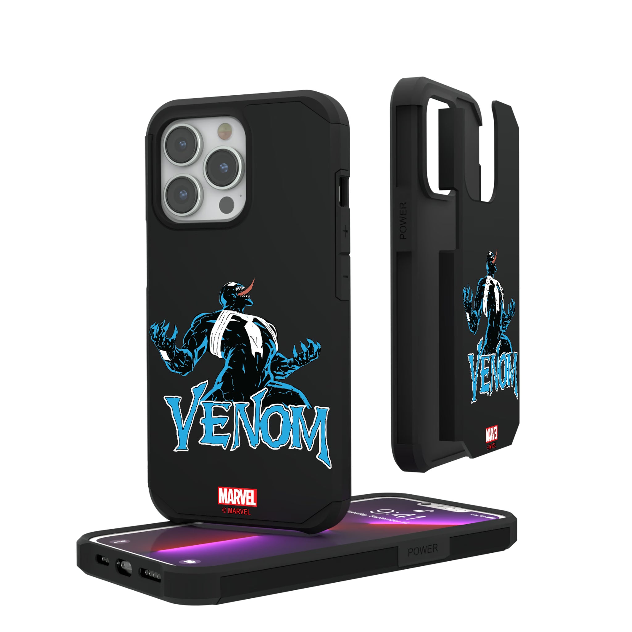 Marvel Venom Badge iPhone Rugged Phone Case for Apple iPhone#Device_iPhone 13 Pro