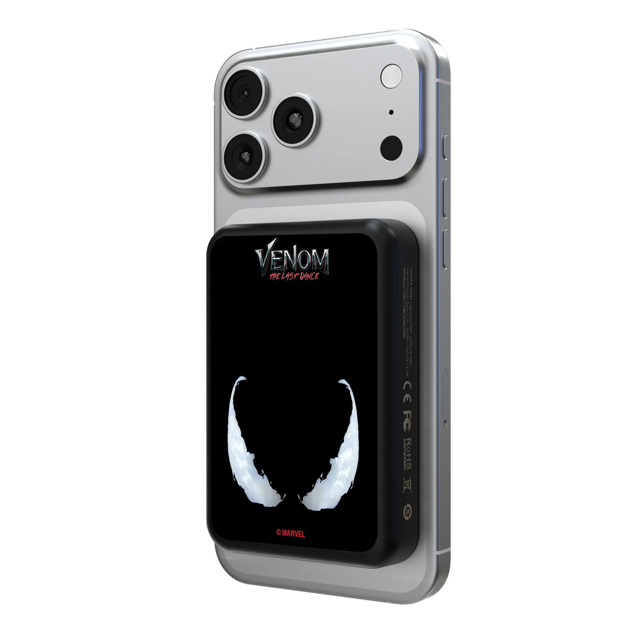 Marvel Venom Badge Wireless Mag Power Bank