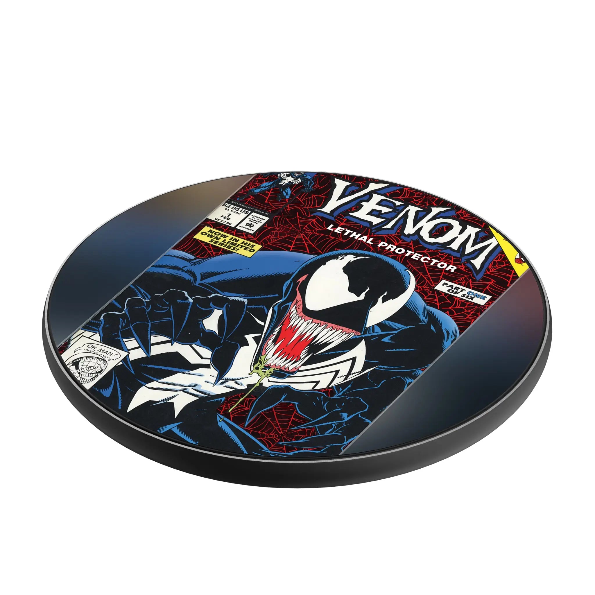 Marvel Venom Classic Cover 15-Watt Wireless Charger - Isometric View