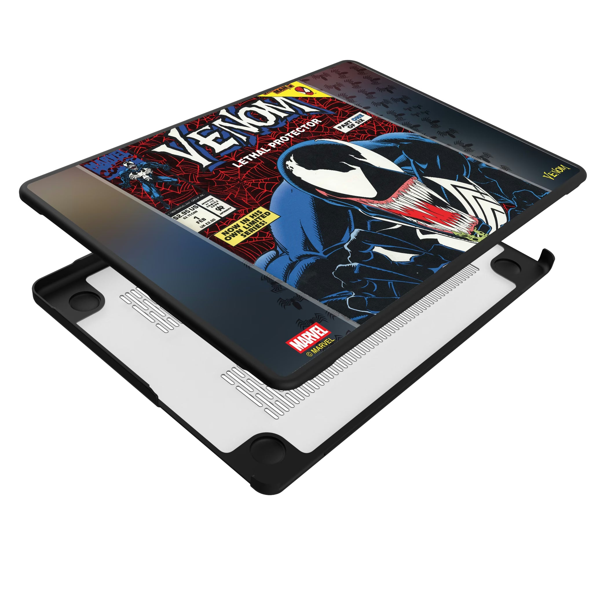 Marvel Venom Classic Cover MacBook Laptop Case for Apple MacBook - Isometric View#Device_MacBook Pro (14-inch, 2021) / MacBook Pro (14-inch, 2023) / MacBook Pro (14-inch, 2024)