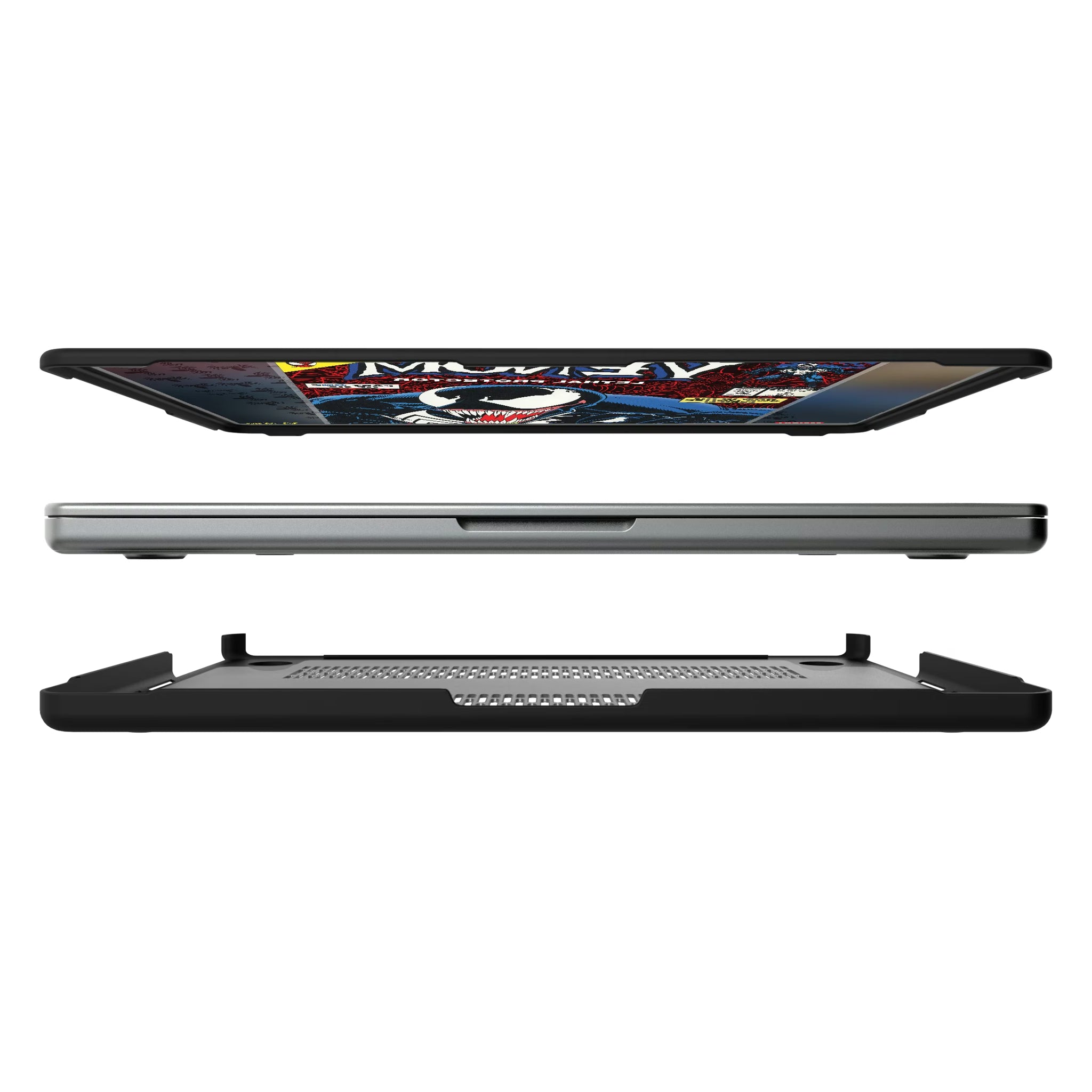 Marvel Venom Classic Cover MacBook Laptop Case for Apple MacBook#Device_MacBook Pro (14-inch, 2021) / MacBook Pro (14-inch, 2023) / MacBook Pro (14-inch, 2024)