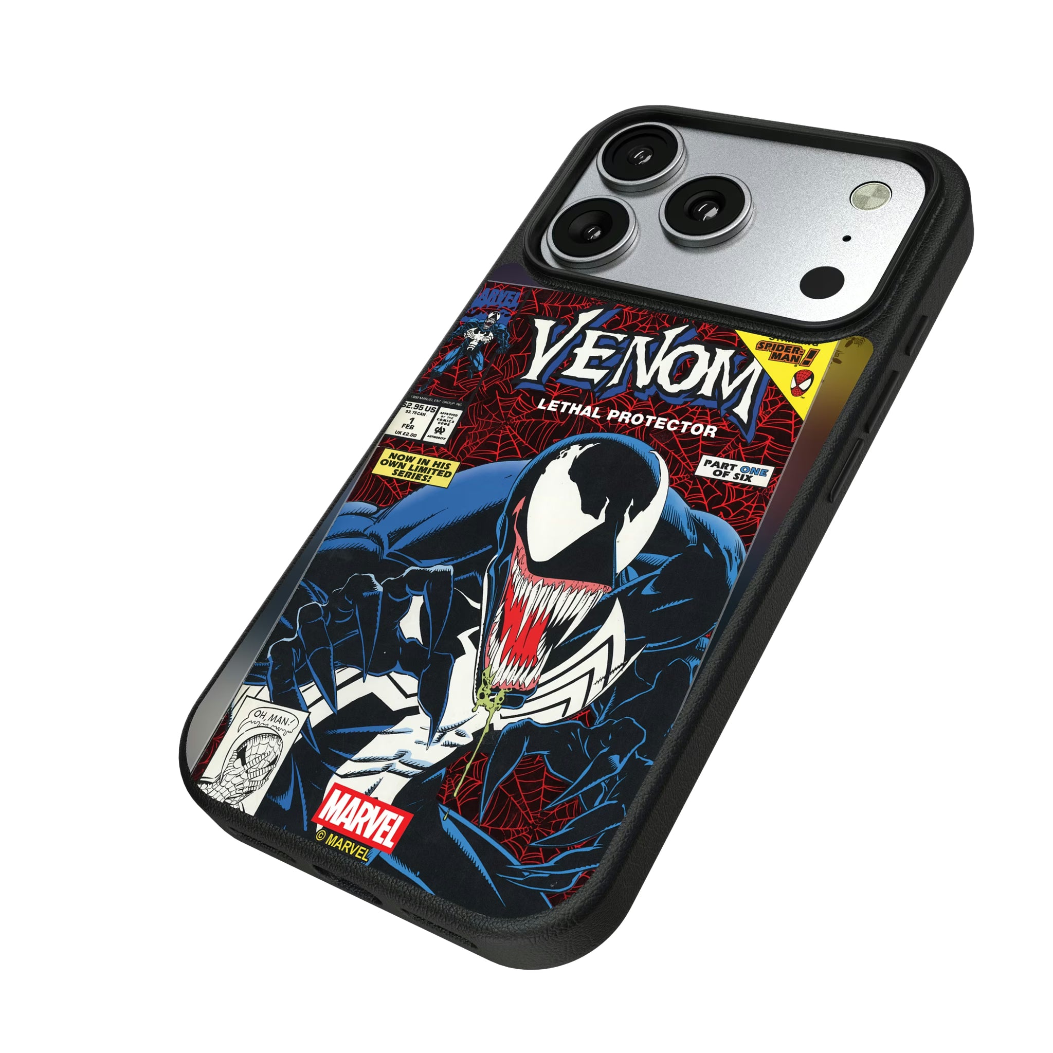 Marvel Venom Classic Cover iPhone MagSafe Compatible Phone Case for Apple iPhone - Isometric View#Device_iPhone 17 Pro