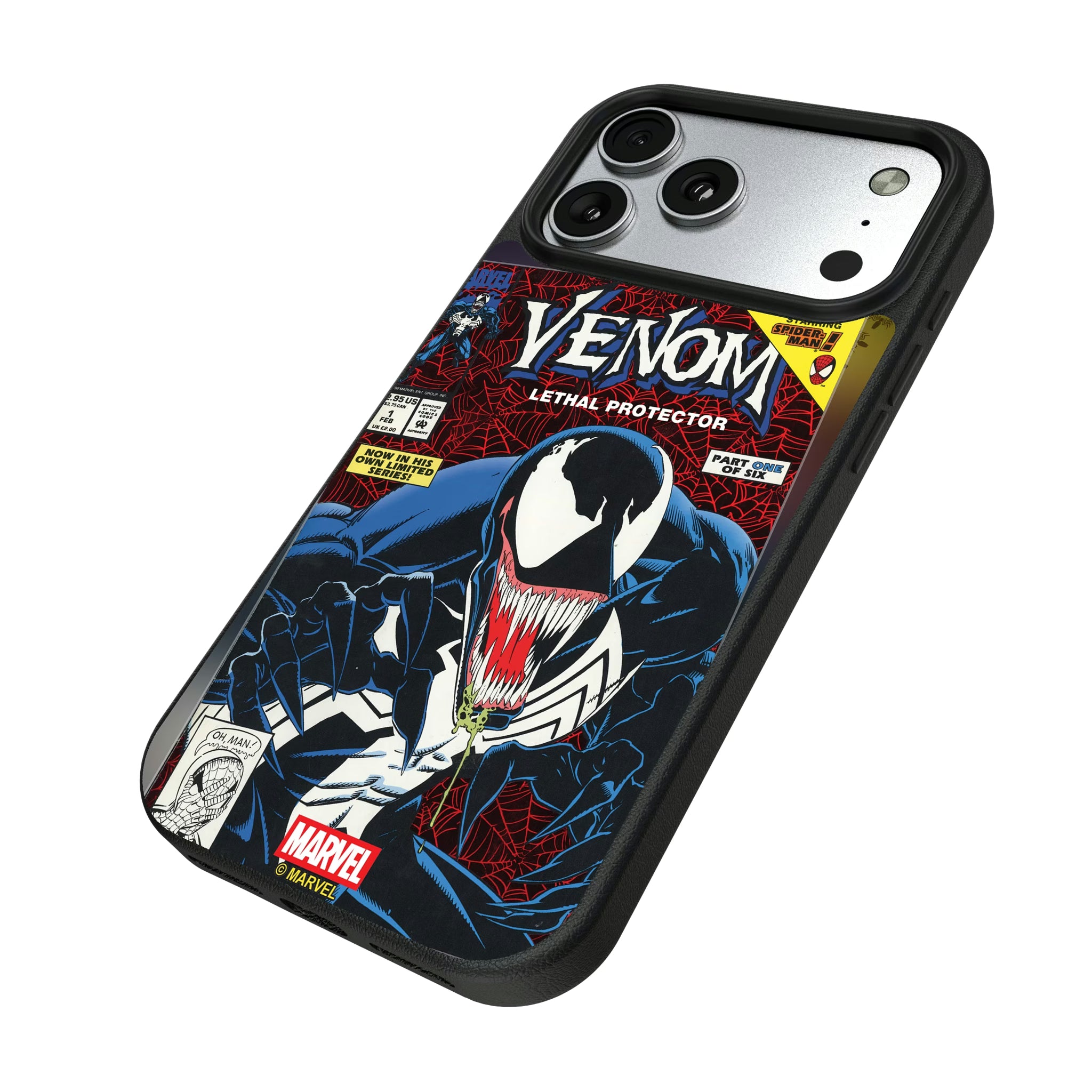 Marvel Venom Classic Cover iPhone MagSafe Compatible Phone Case for Apple iPhone - Isometric View#Device_iPhone 17 Pro Max