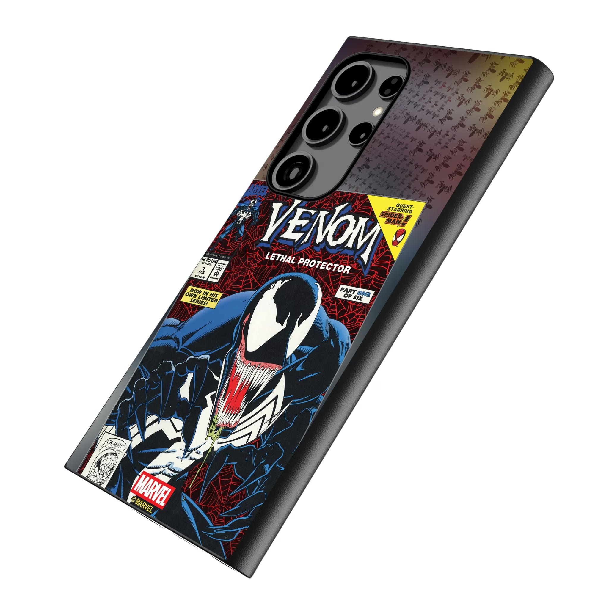 Marvel Venom Classic Cover Galaxy MagSafe Compatible Phone Case for Samsung Galaxy - Isometric View