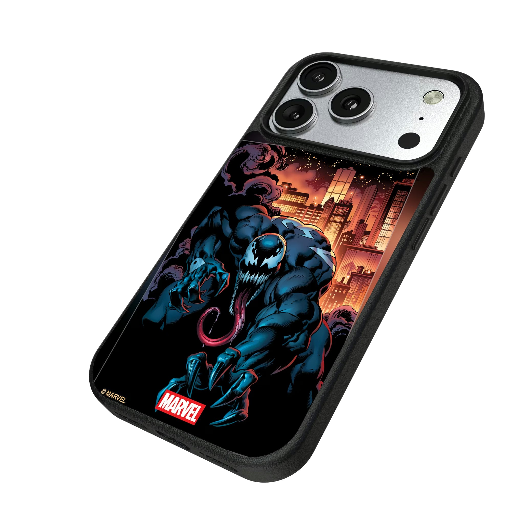 Marvel Venom Cover Art iPhone MagSafe Compatible Phone Case for Apple iPhone - Isometric View#Device_iPhone 17 Pro