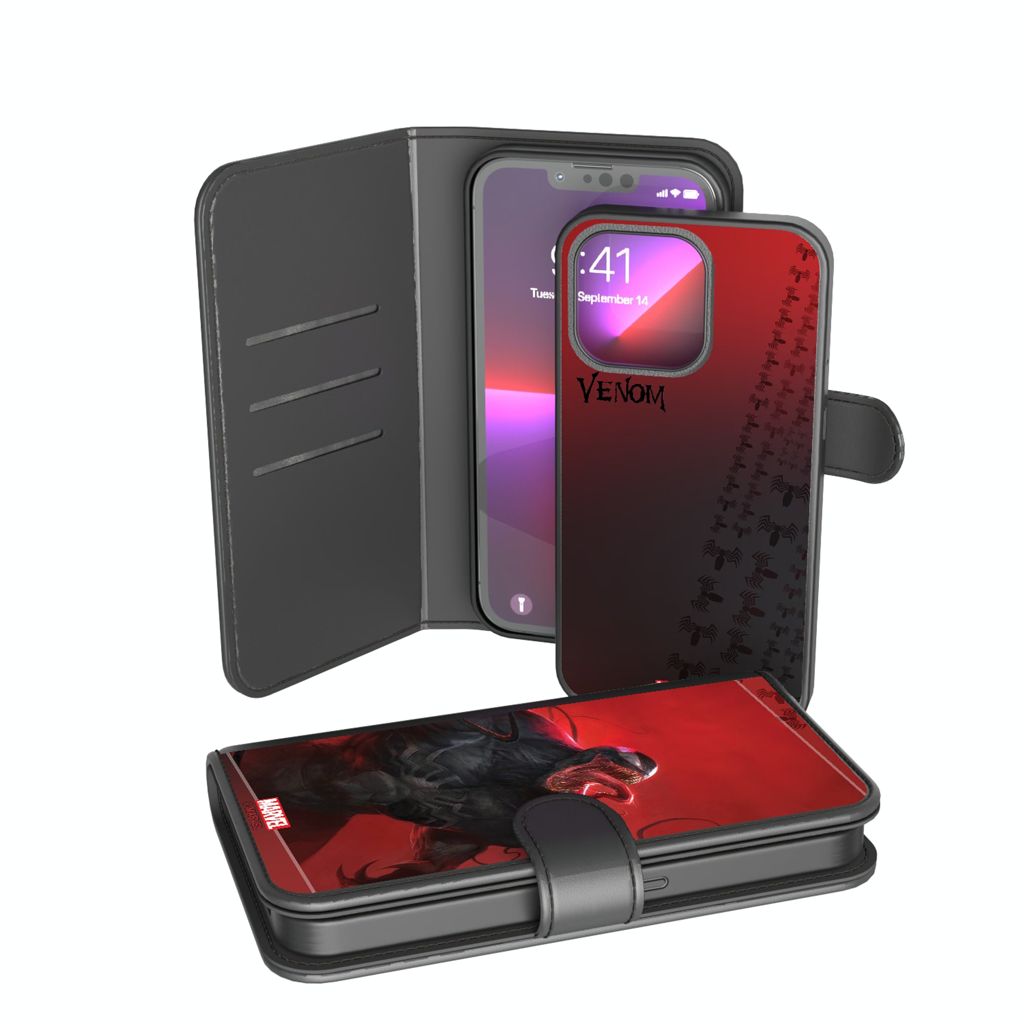 Marvel Venom Cover Art iPhone Wallet Phone Case for Apple iPhone