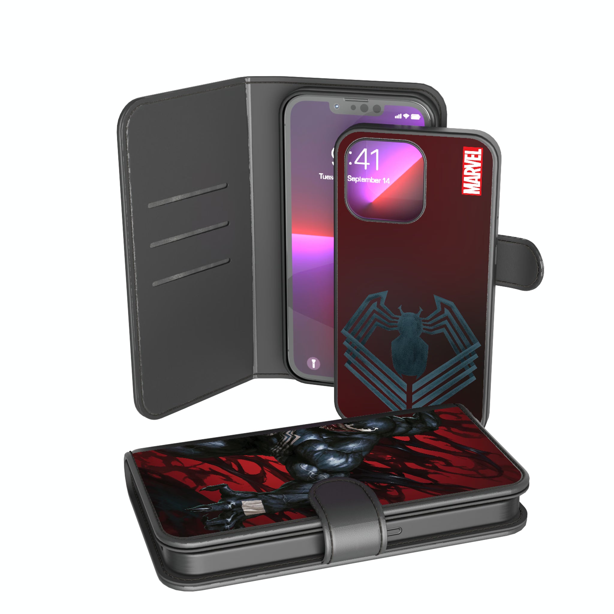 Marvel Venom Cover Art iPhone Wallet Phone Case for Apple iPhone