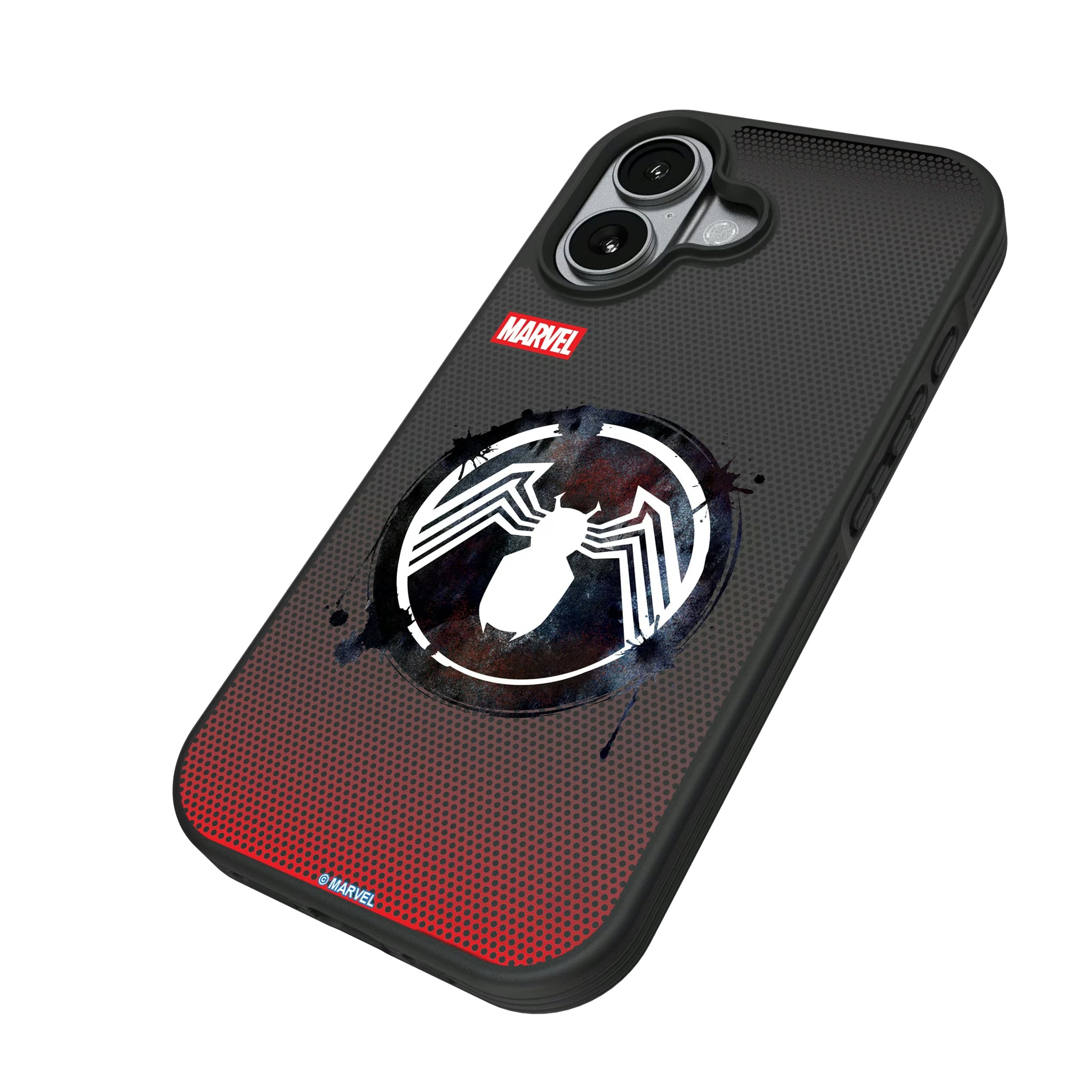 Marvel Venom Grid iPhone Bump Phone Case for Apple iPhone - Isometric View#Device_iPhone 17