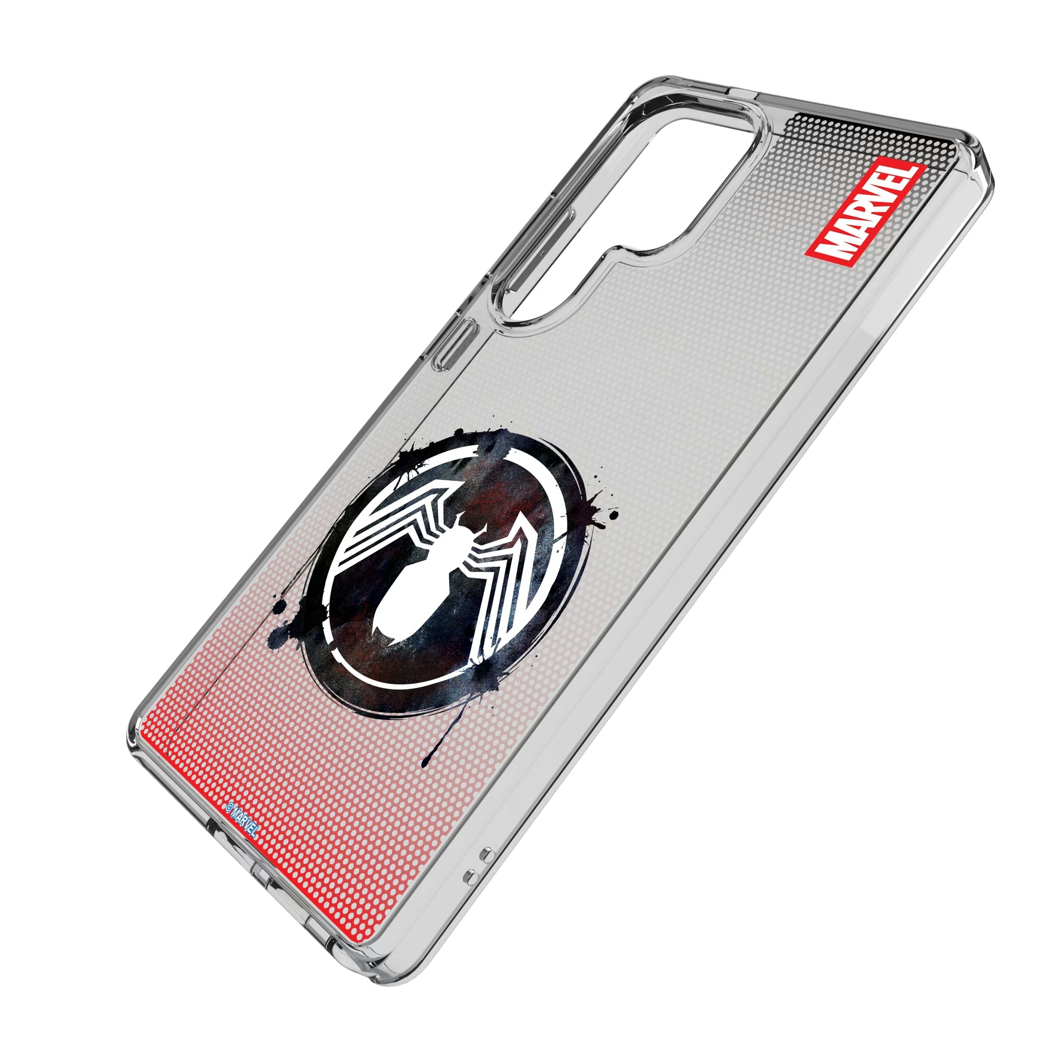 Marvel Venom Grid Galaxy Clear Phone Case for Samsung Galaxy - Isometric View