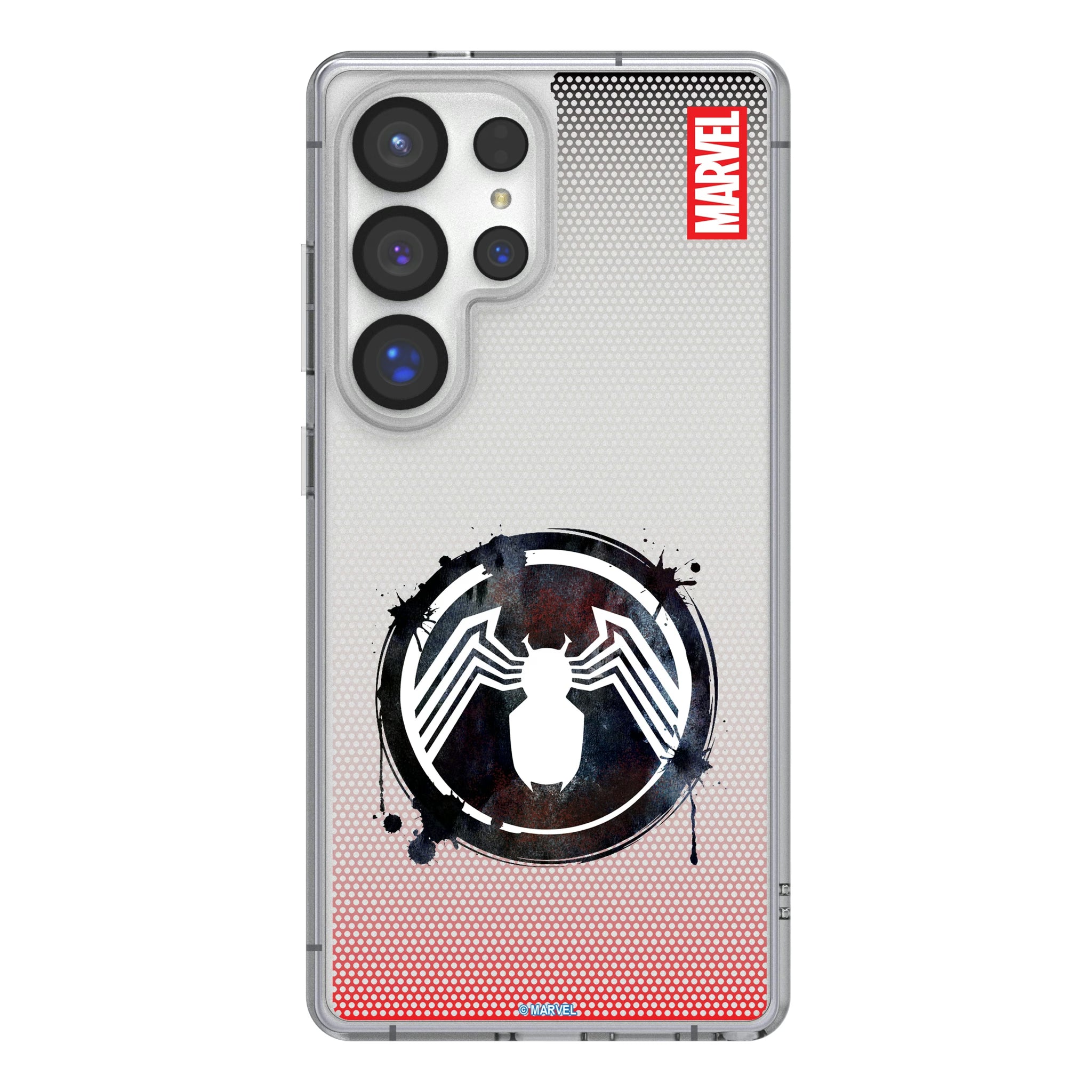 Marvel Venom Grid Galaxy Clear Phone Case for Samsung Galaxy