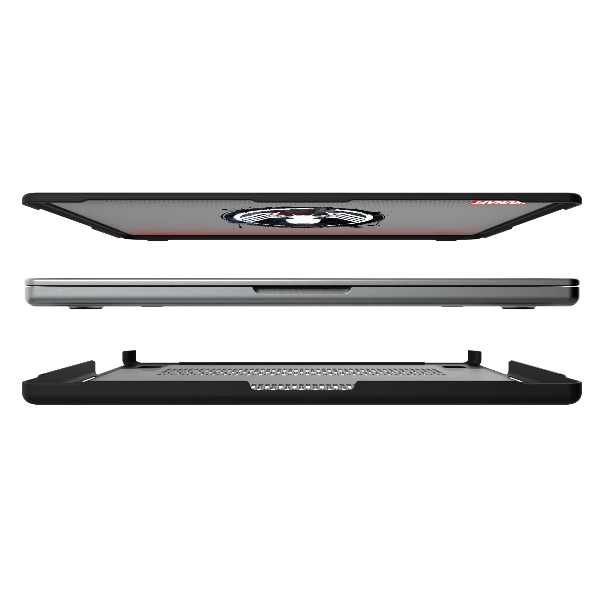 Marvel Venom Grid MacBook Laptop Case for Apple MacBook#Device_MacBook Pro (14-inch, 2021) / MacBook Pro (14-inch, 2023) / MacBook Pro (14-inch, 2024)