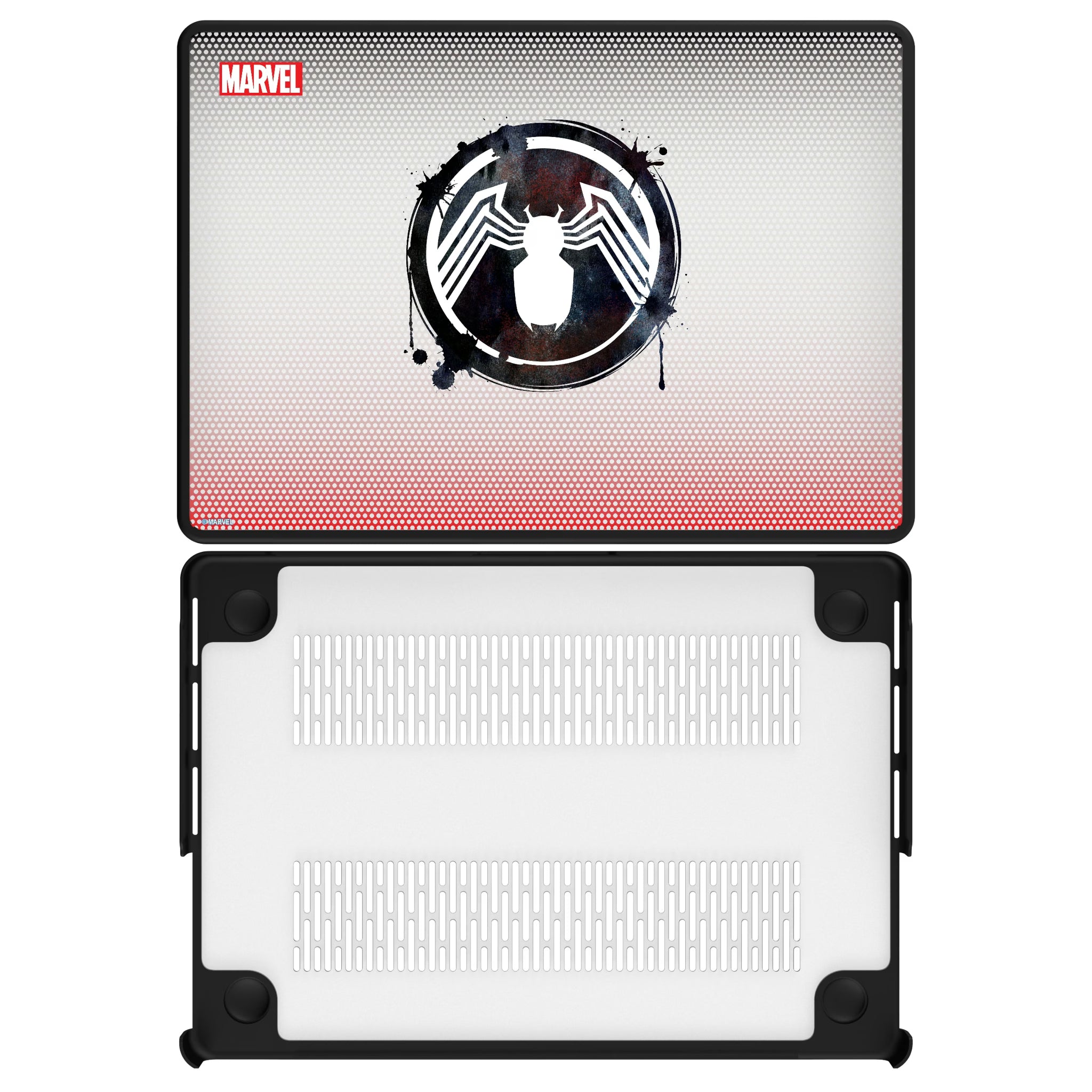 Marvel Venom Grid MacBook Laptop Case for Apple MacBook#Device_MacBook Pro (14-inch, 2021) / MacBook Pro (14-inch, 2023) / MacBook Pro (14-inch, 2024)