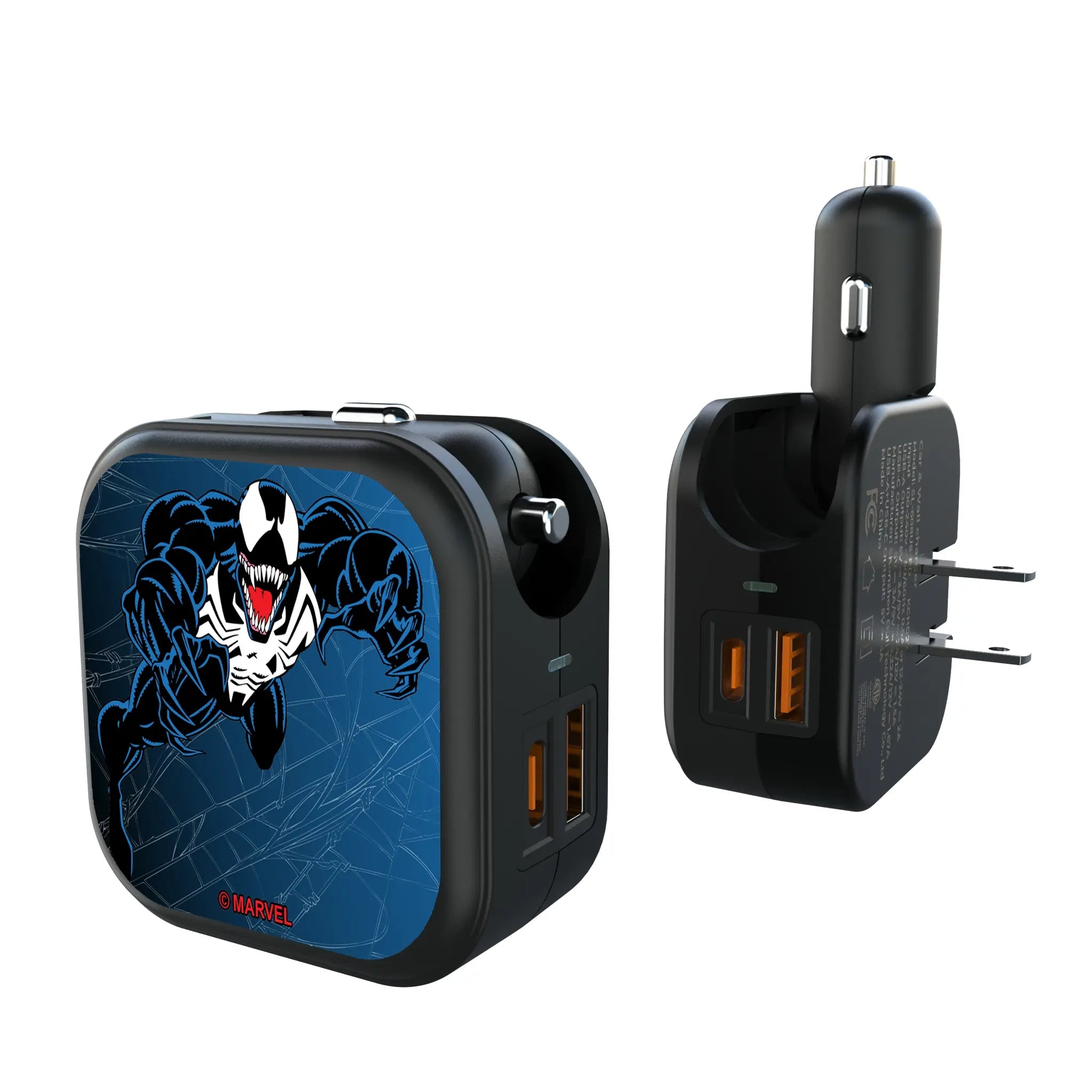 Marvel Venom MechLine 2 in 1 USB A/C Charger