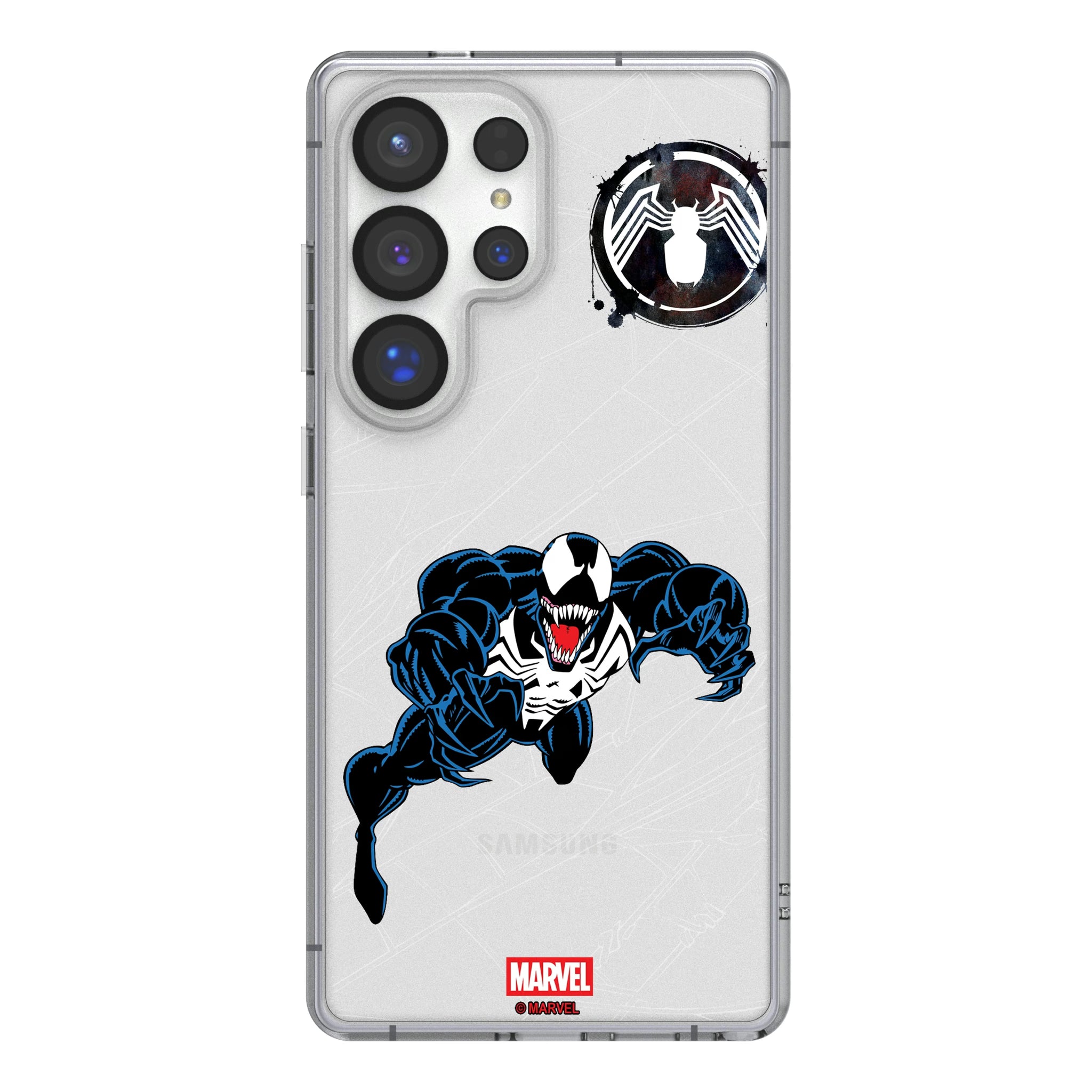 Marvel Venom MechLine Galaxy Clear Phone Case for Samsung Galaxy