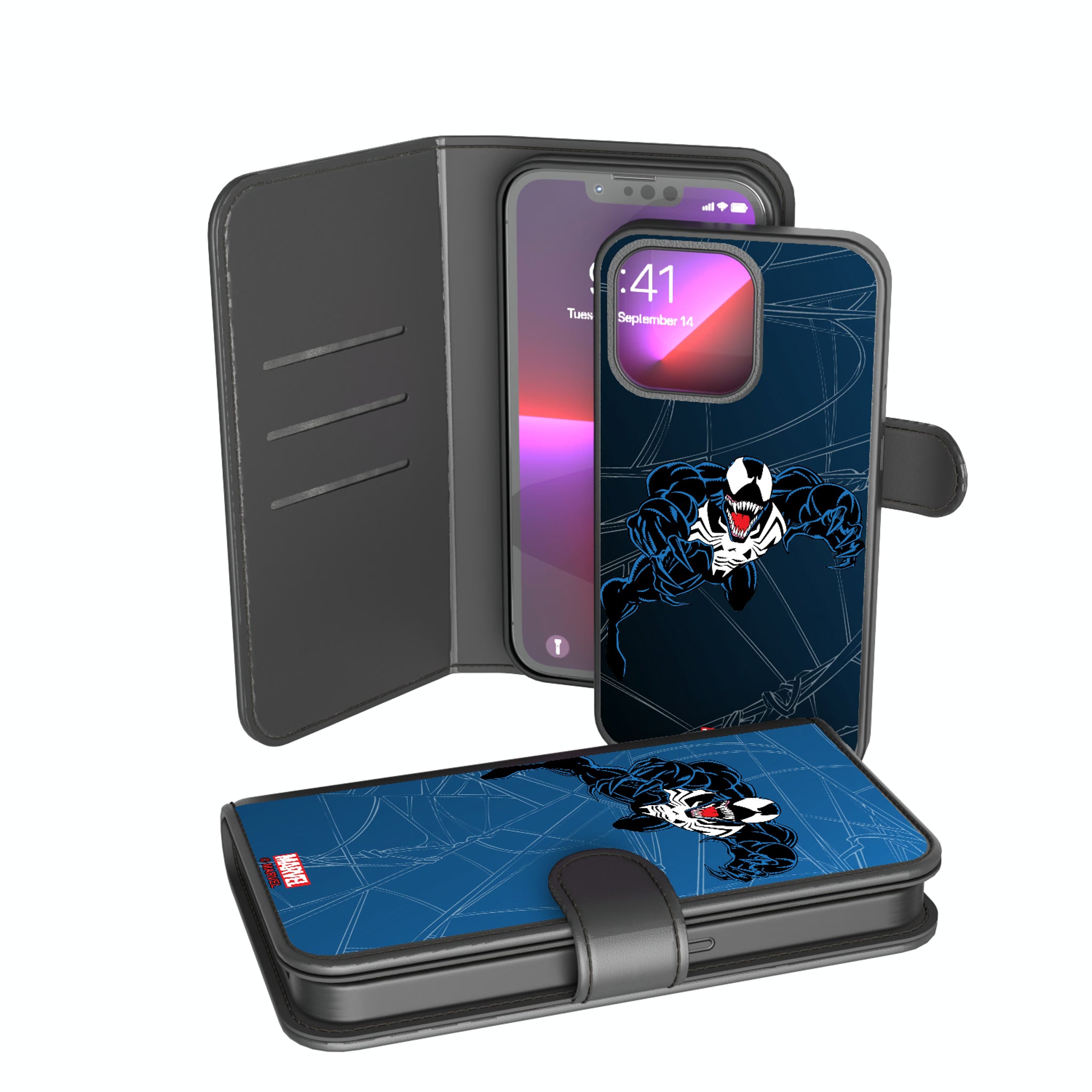 Marvel Venom MechLine iPhone Wallet Phone Case for Apple iPhone
