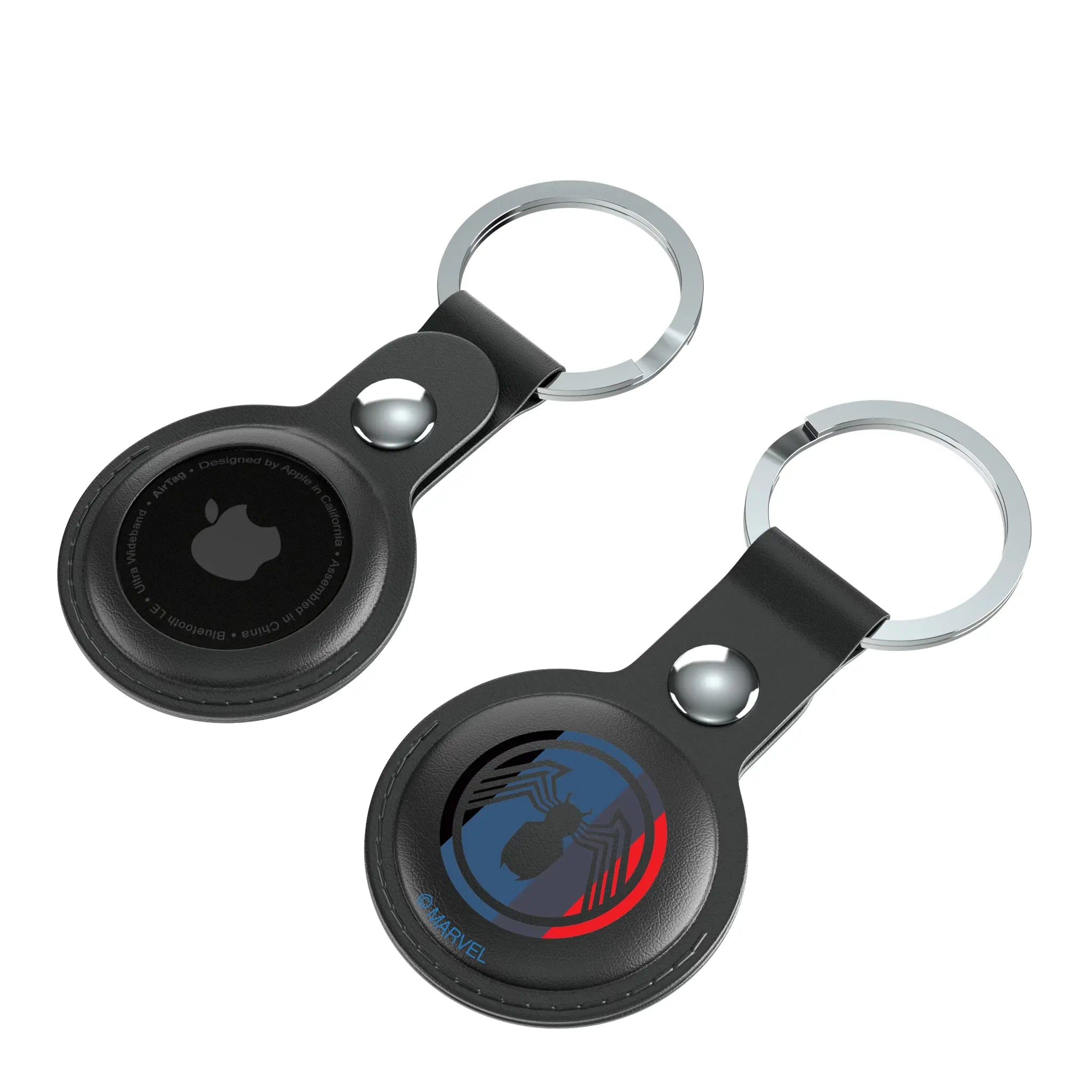 Marvel Venom Sigil AirTag Black Airtag Holder 2-Pack - Isometric View
