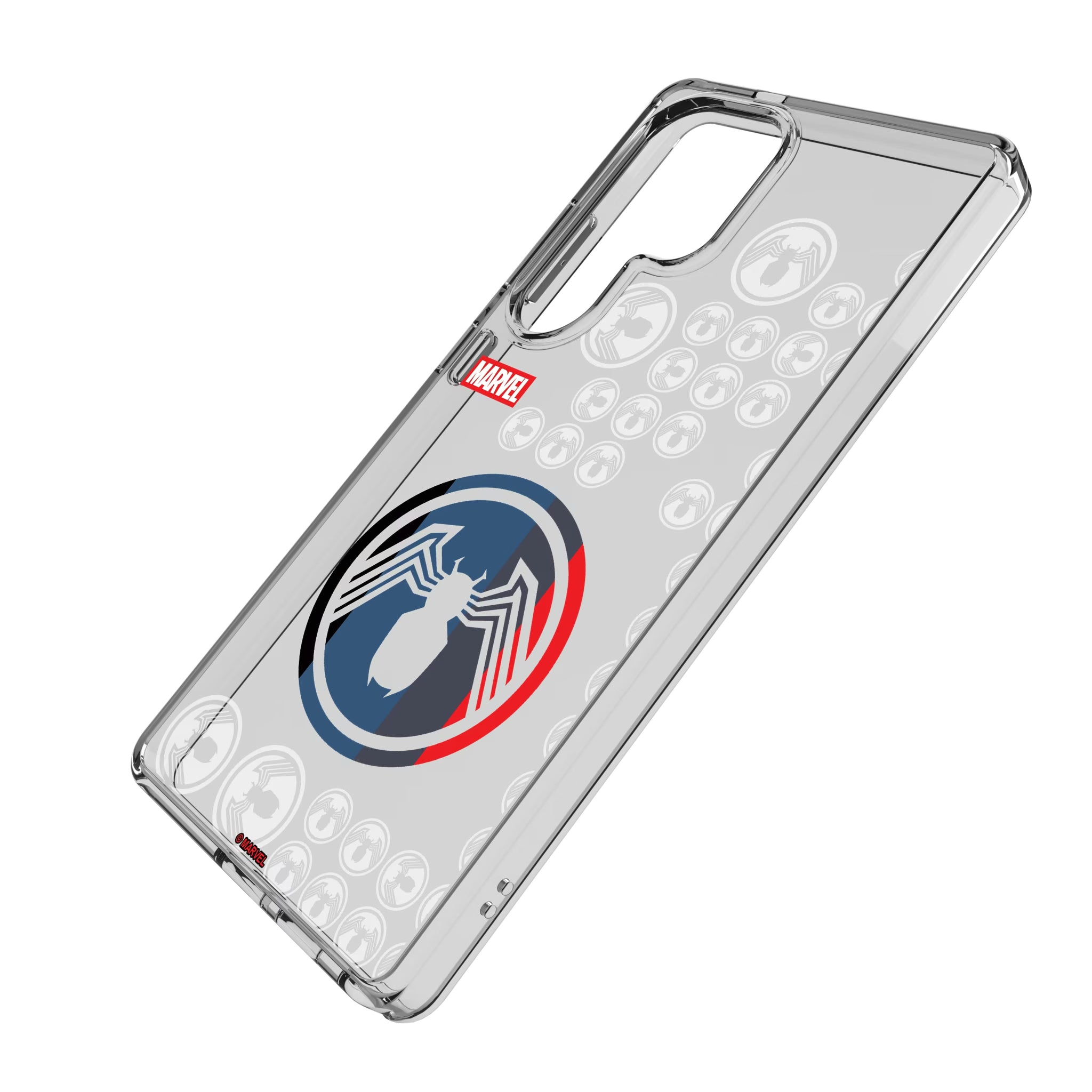 Marvel Venom Sigil Galaxy Clear Phone Case for Samsung Galaxy - Isometric View
