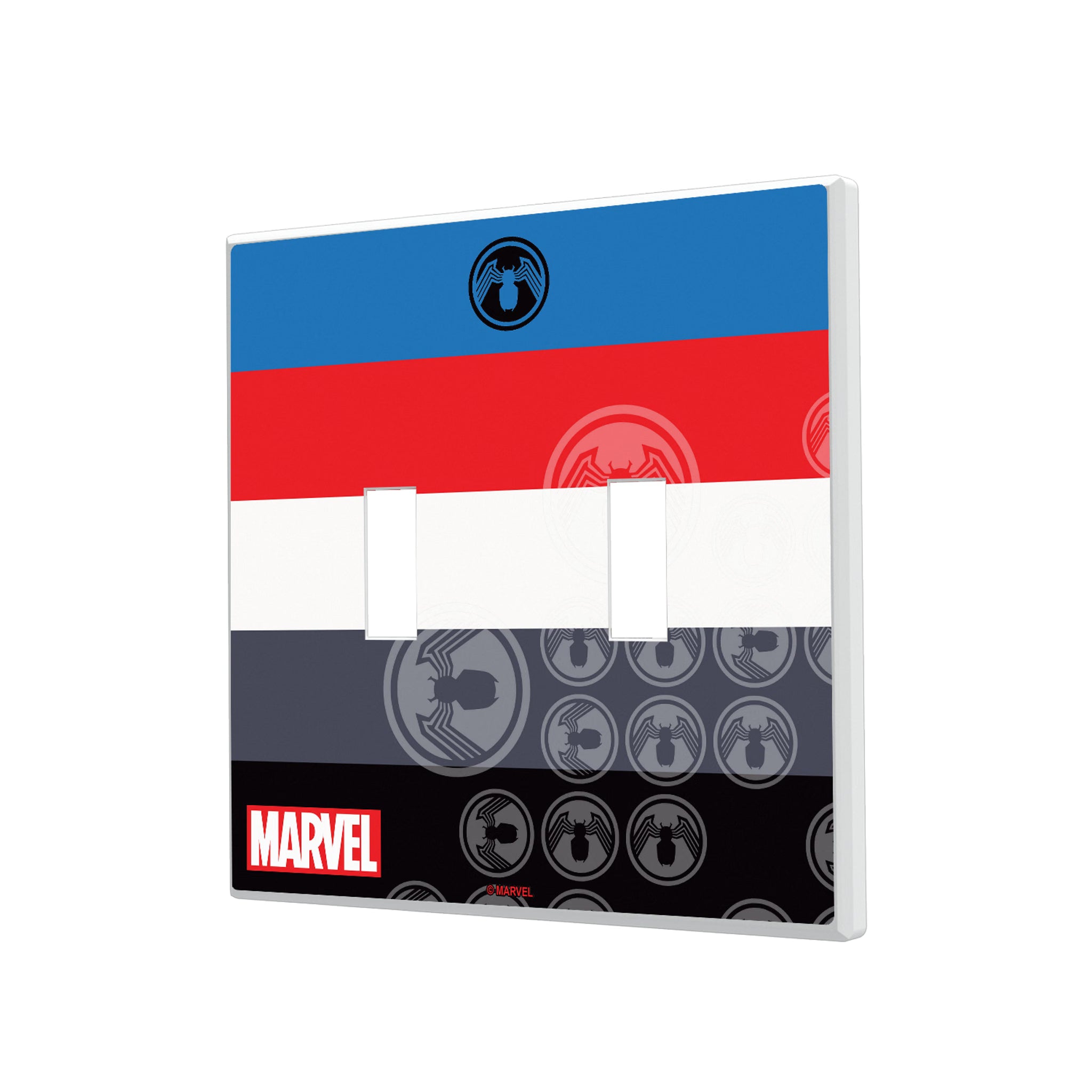 Marvel Venom Sigil Hidden-Screw Light Switch Plate#Style_Double Toggle