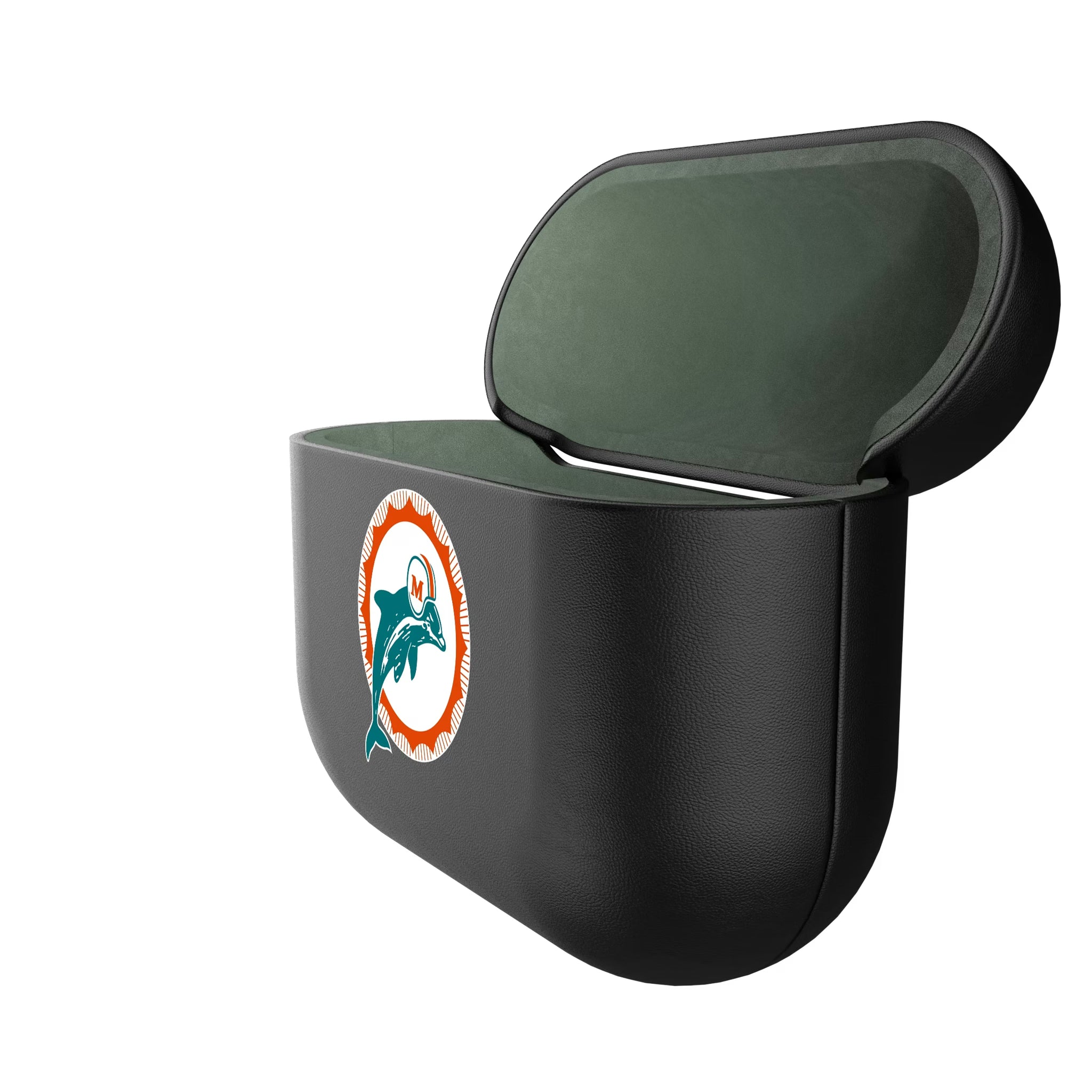 Miami Dolphins 1966-1973 Historic Collection Insignia AirPods AirPod Case Cover - Isometric View#Device_AirPods 3rd Gen