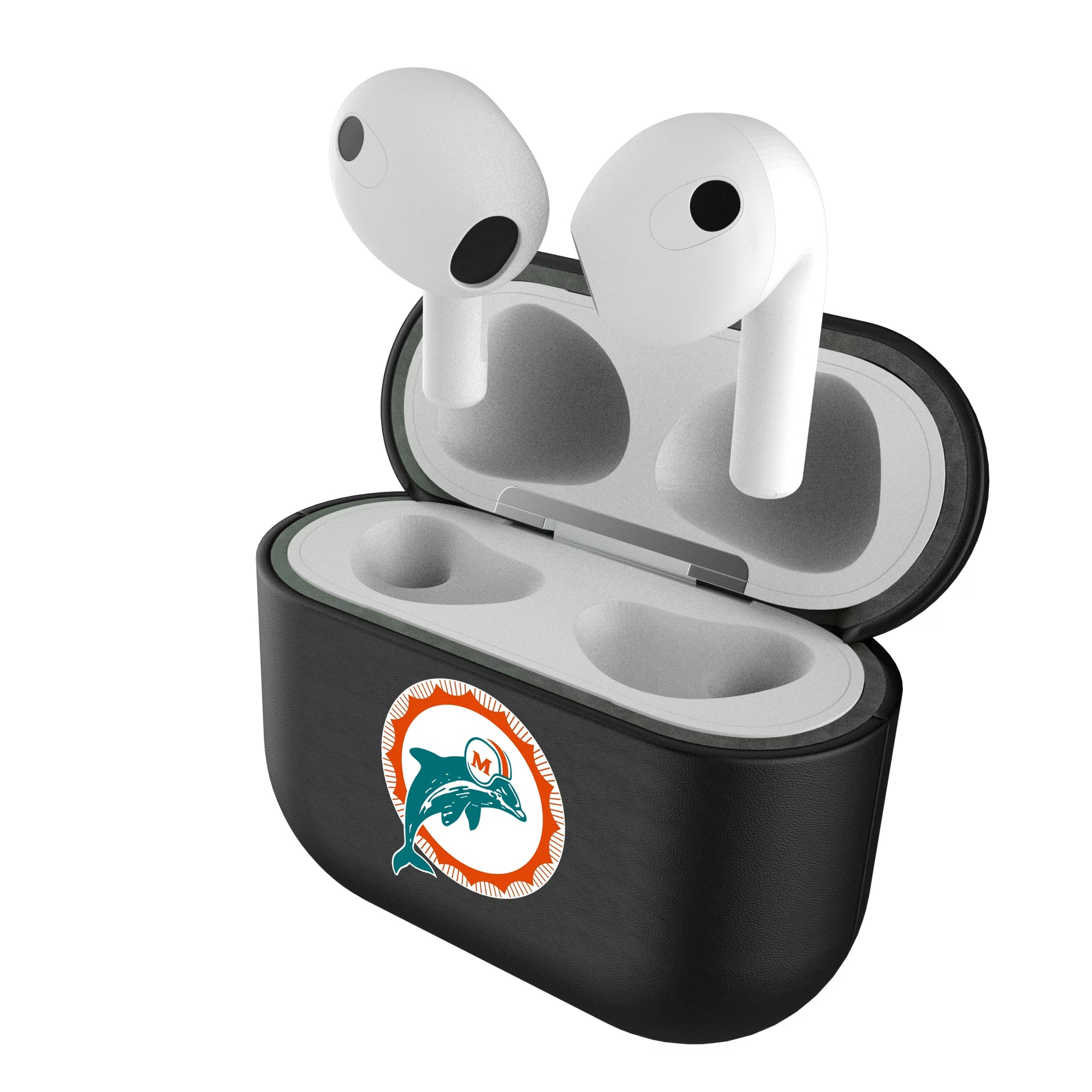 Miami Dolphins 1966-1973 Historic Collection Insignia AirPods AirPod Case Cover#Device_AirPods 3rd Gen