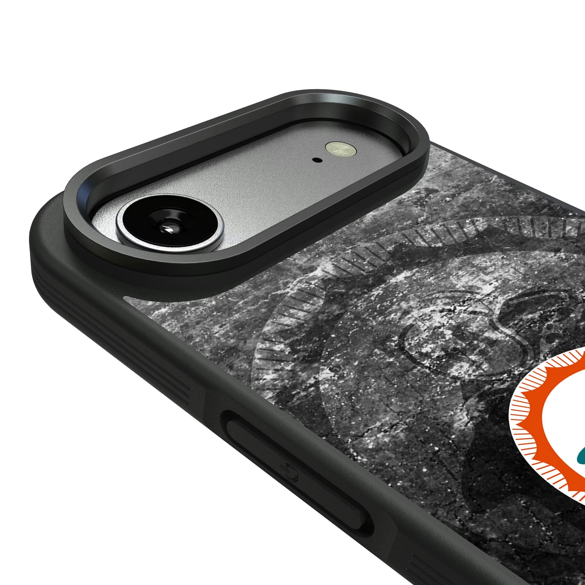 Miami Dolphins 1966-1973 Historic Collection Legendary iPhone Bump Phone Case for Apple iPhone - Detail#Device_iPhone Air